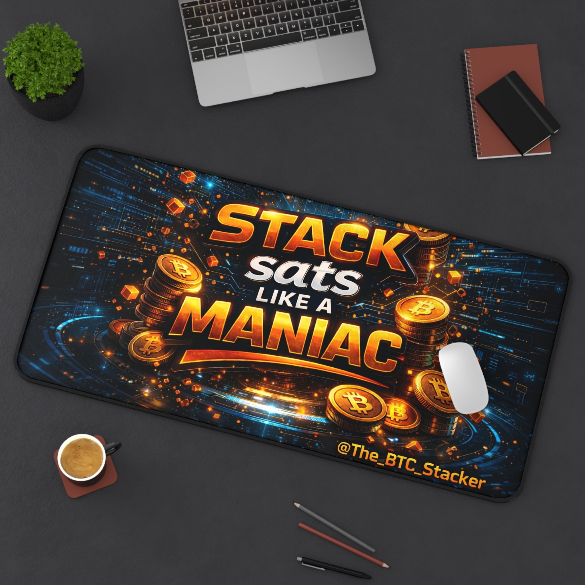 Stack Sats Full Art Desk Mat