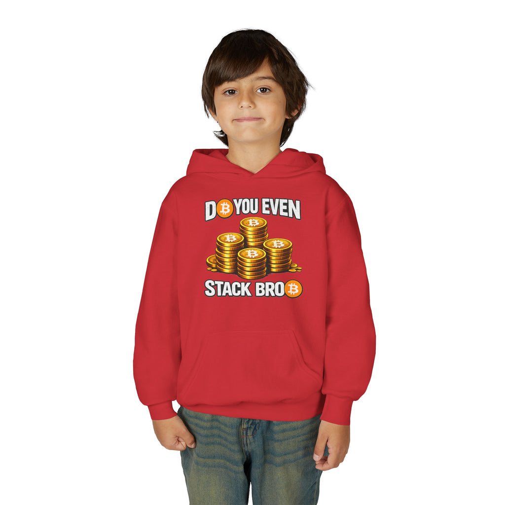 Do You Even Stack Bro Youth Heavy Blend Hooded Sweatshirt