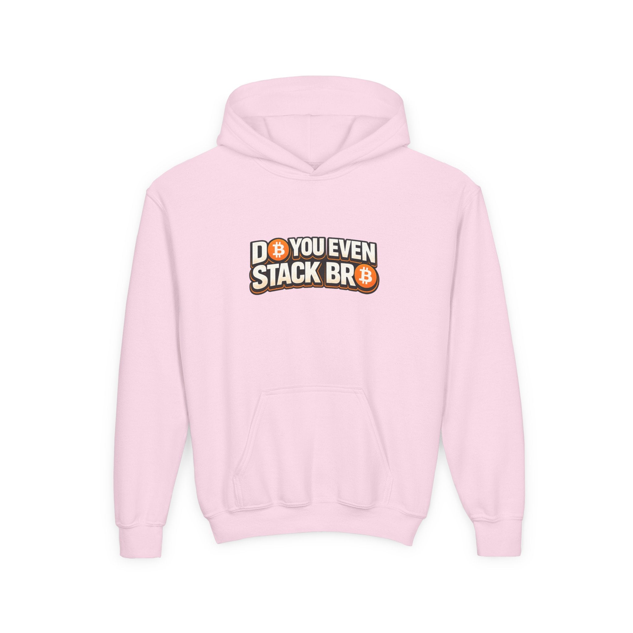 Bitcoin Double Sided Youth Heavy Blend Hooded Sweatshirt