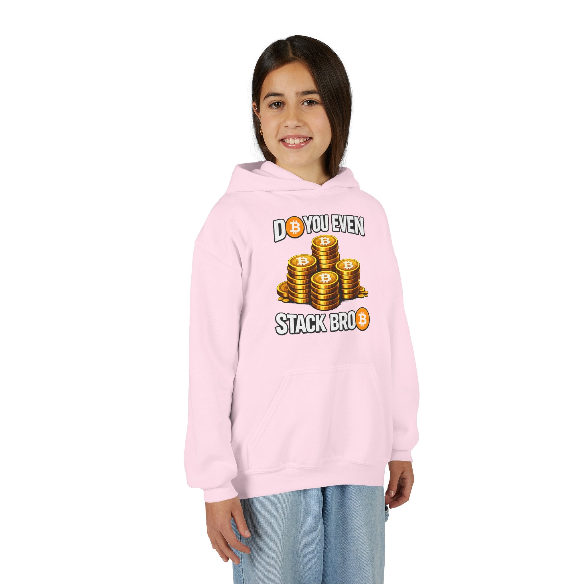 Do You Even Stack Bro Youth Heavy Blend Hooded Sweatshirt