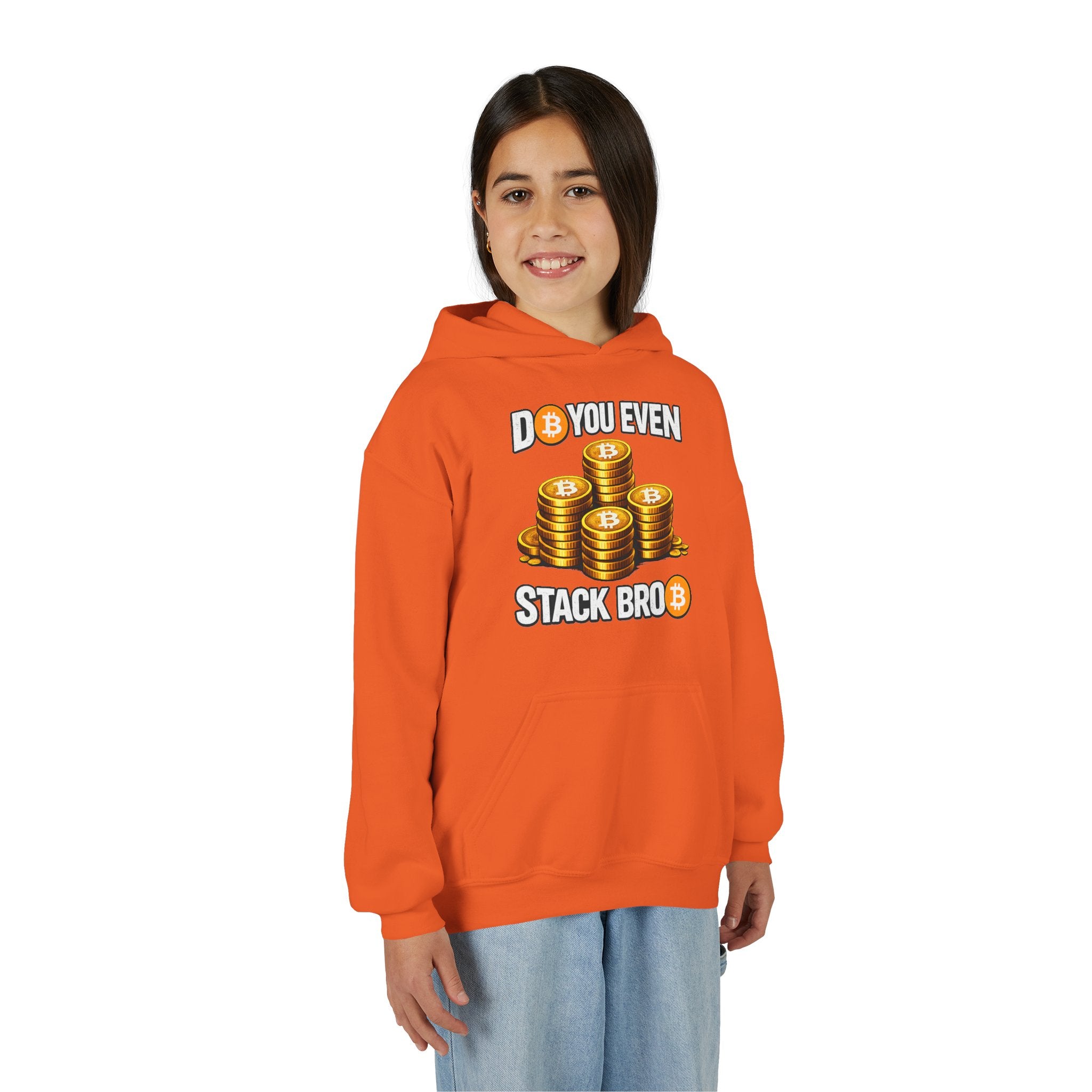 Do You Even Stack Bro Youth Heavy Blend Hooded Sweatshirt