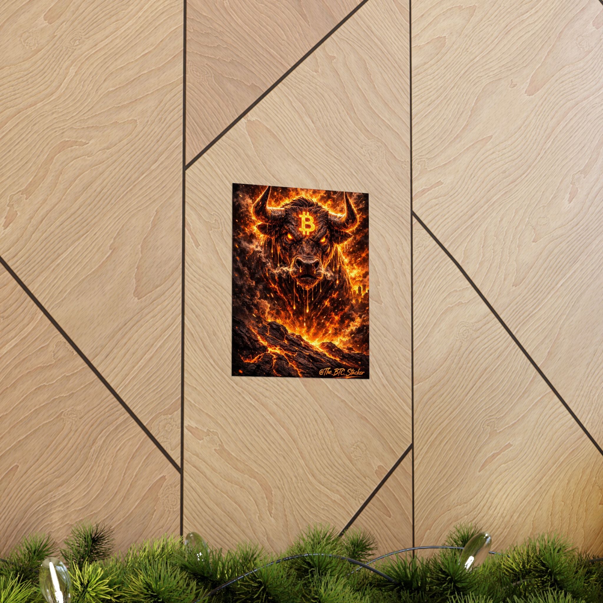 Bitcoin Bull Matte Vertical Posters