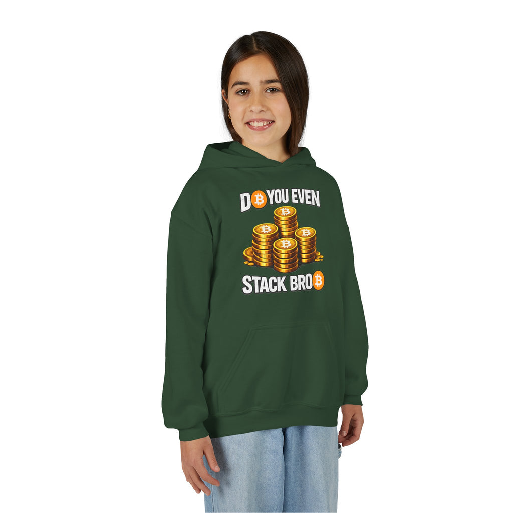 Do You Even Stack Bro Youth Heavy Blend Hooded Sweatshirt