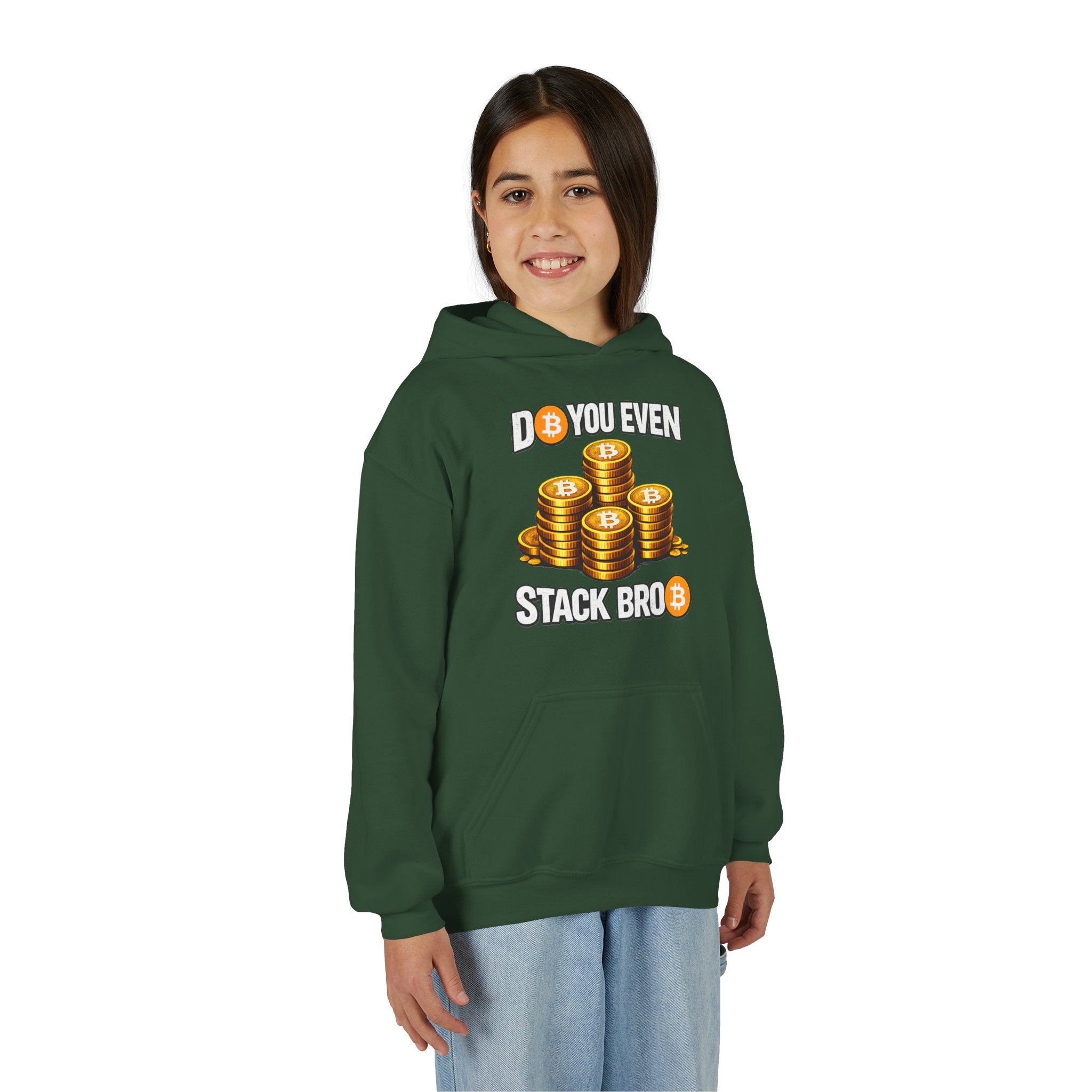 Do You Even Stack Bro Youth Heavy Blend Hooded Sweatshirt