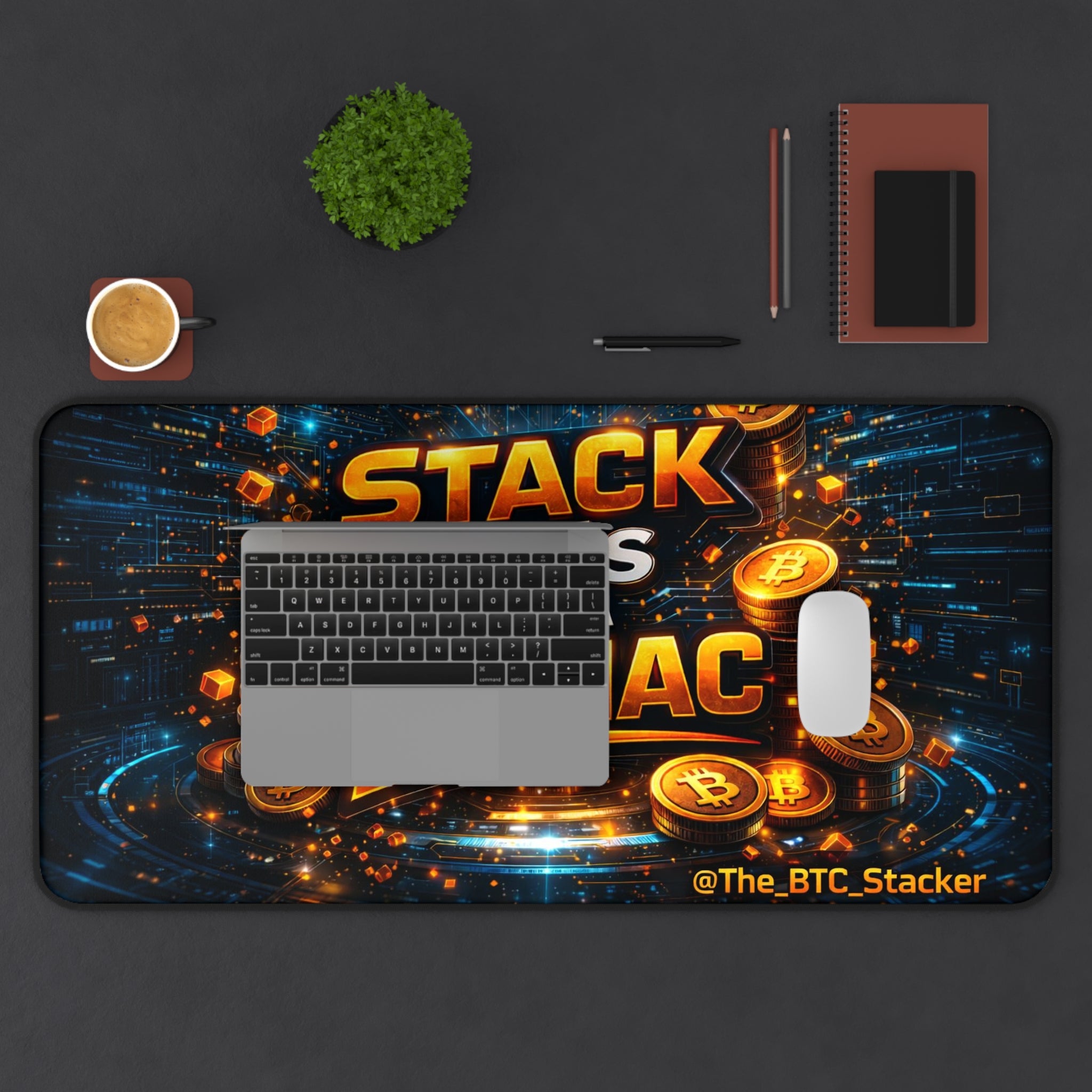 Stack Sats Full Art Desk Mat