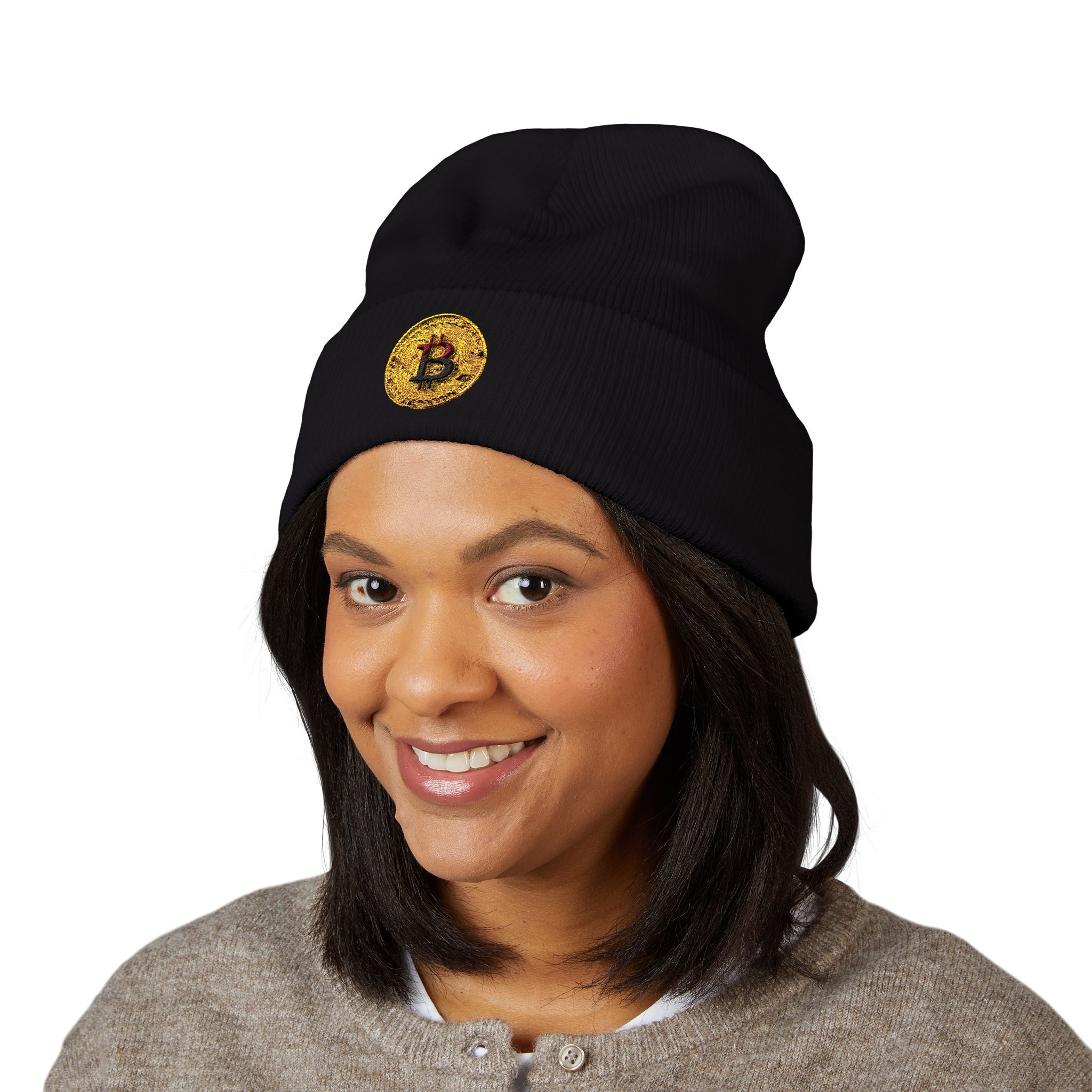 Bitcoin Classic Cuffed Beanie (Embroidery)