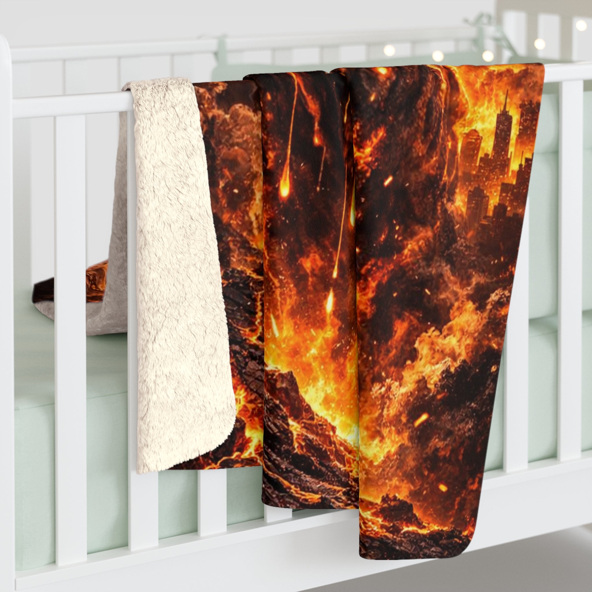 Bitcoin Bull Sherpa Fleece Blanket