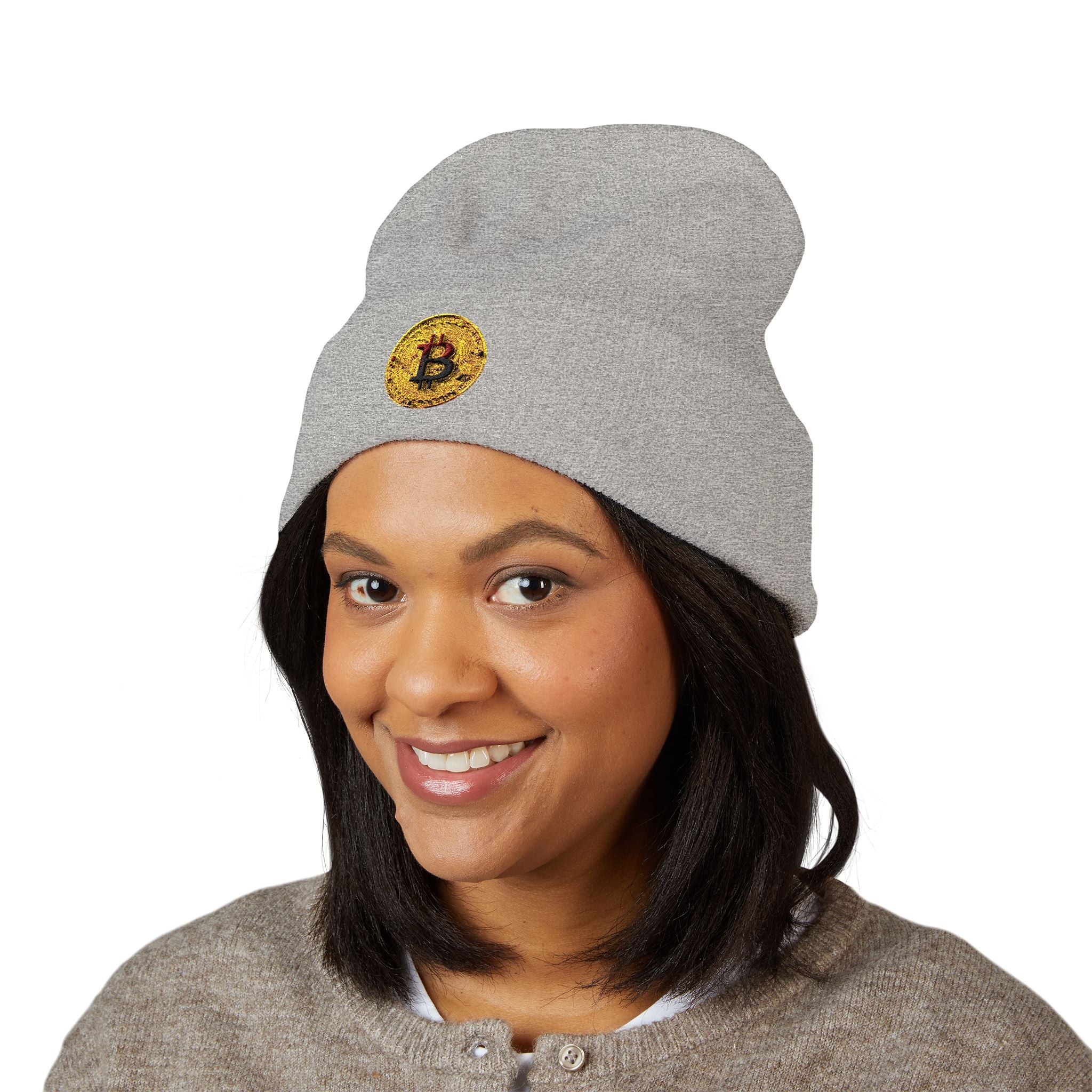 Bitcoin Classic Cuffed Beanie (Embroidery)