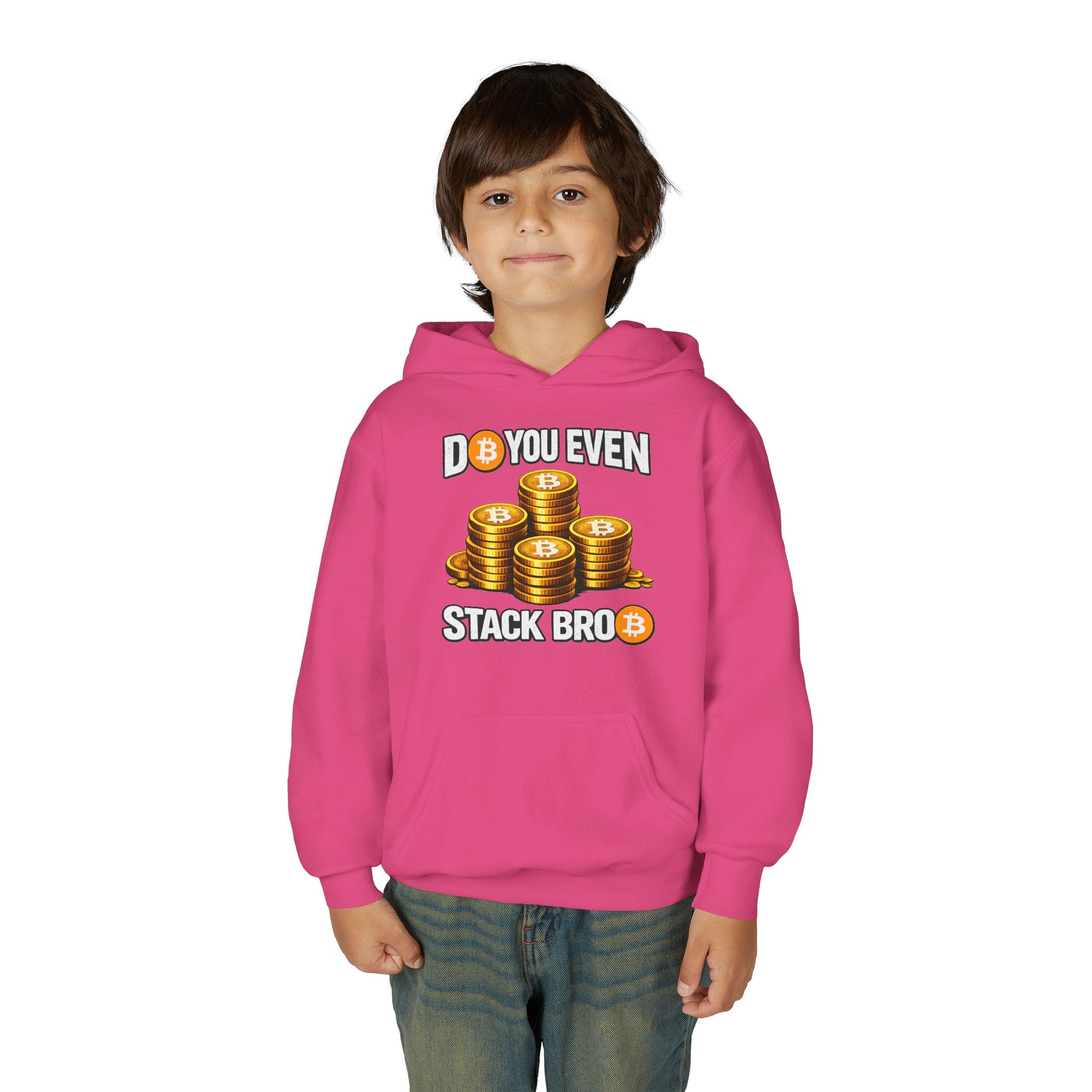 Do You Even Stack Bro Youth Heavy Blend Hooded Sweatshirt