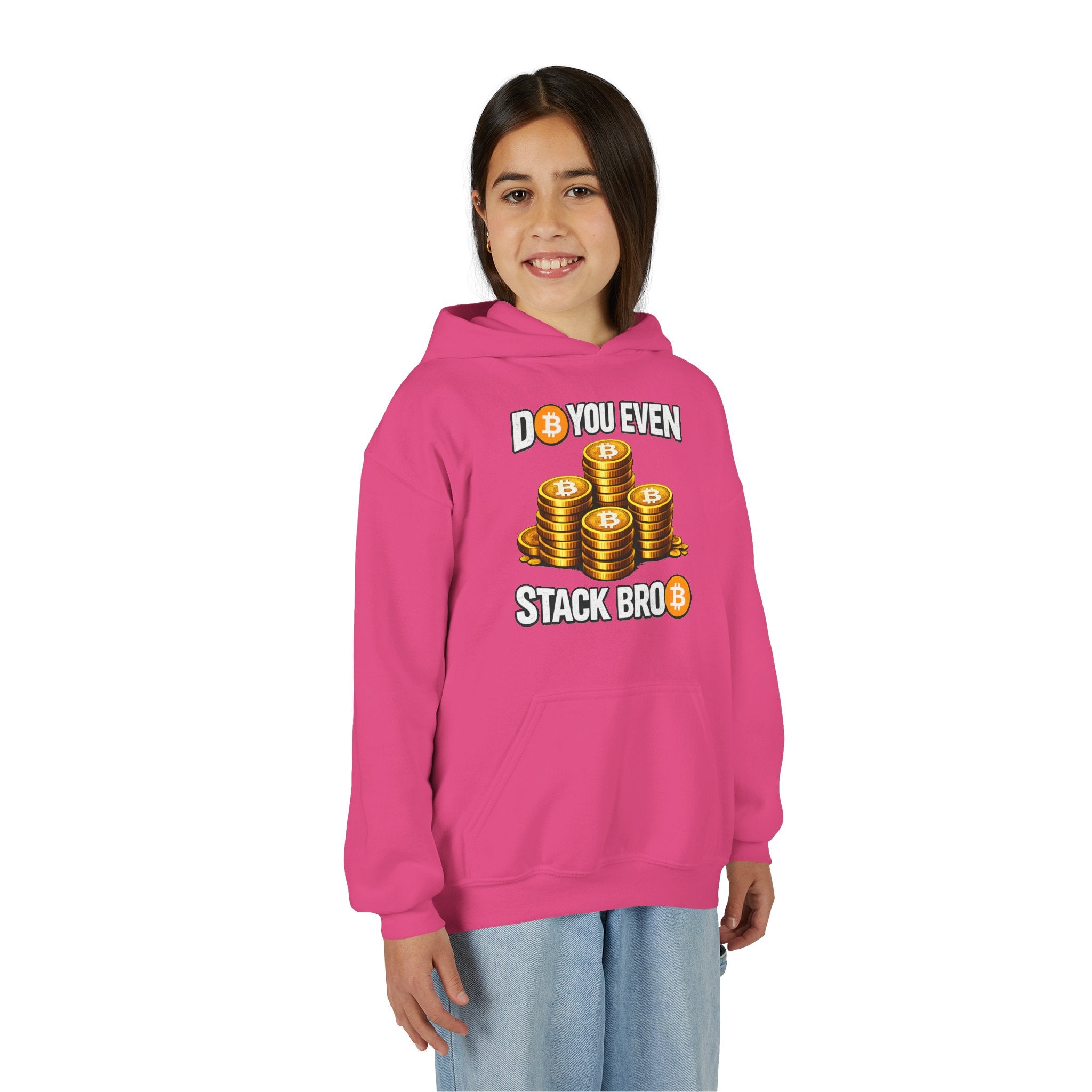 Do You Even Stack Bro Youth Heavy Blend Hooded Sweatshirt