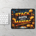 Stack Sats Like a Maniac Full Art Gaming Mouse Pad