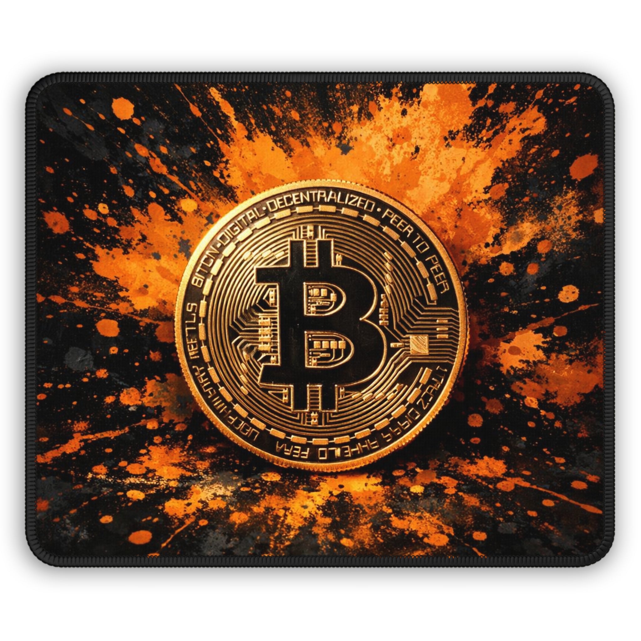 Bitcoin Abstract Gaming Mouse Pad