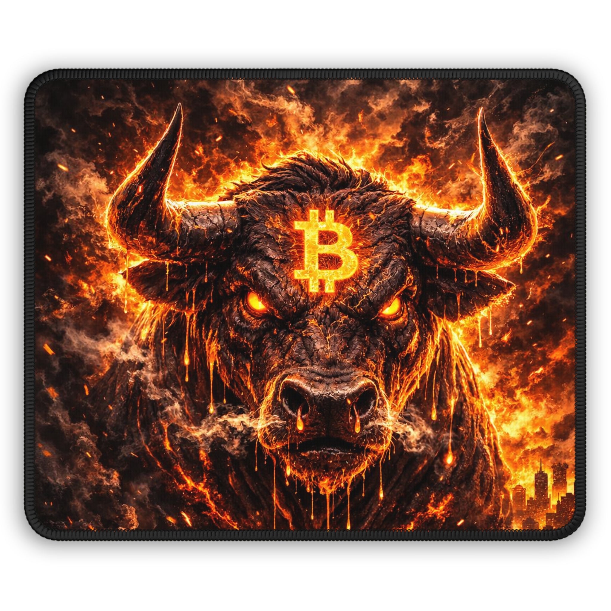 Bitcoin Bull Gaming Mouse Pad