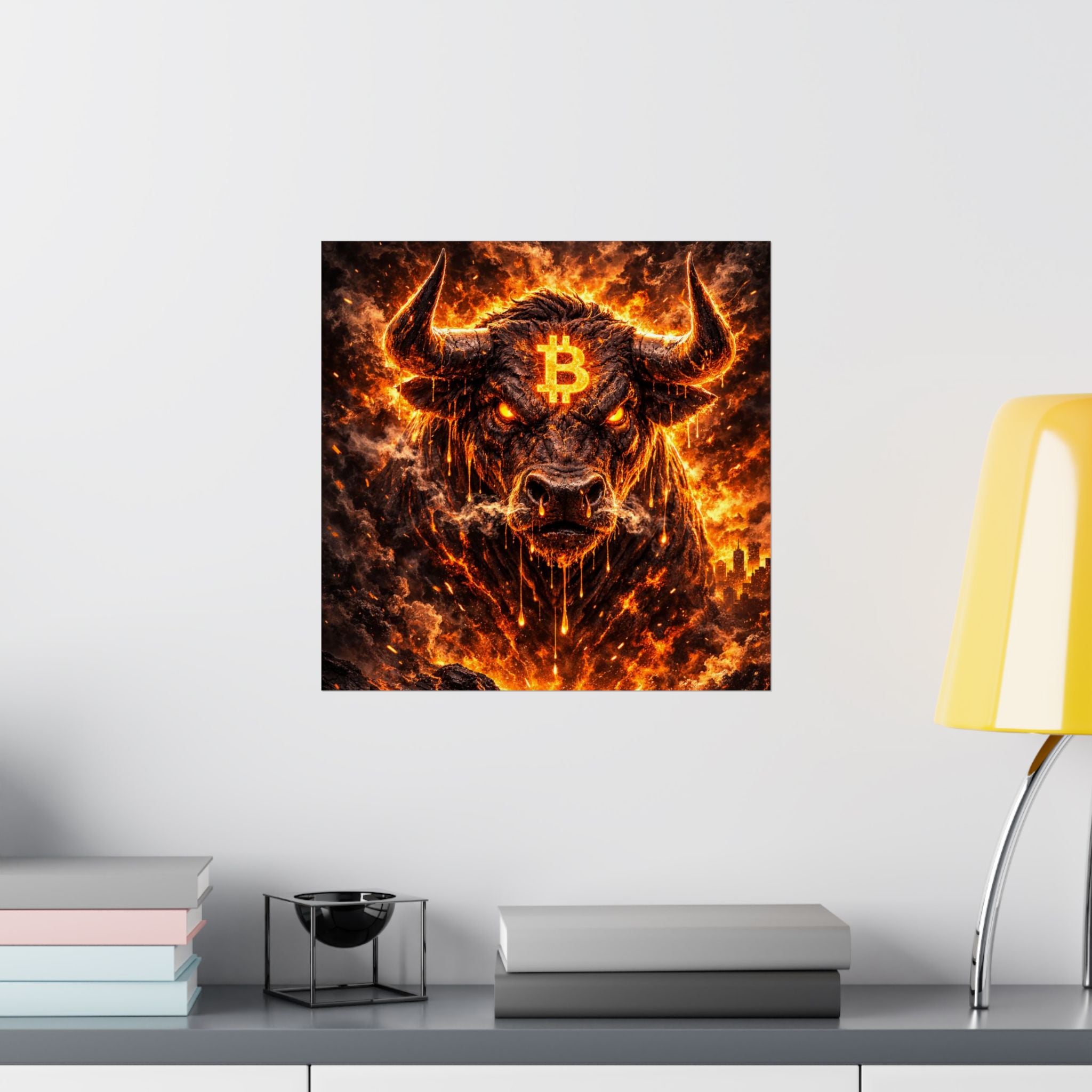 Bitcoin Bull Matte Vertical Posters