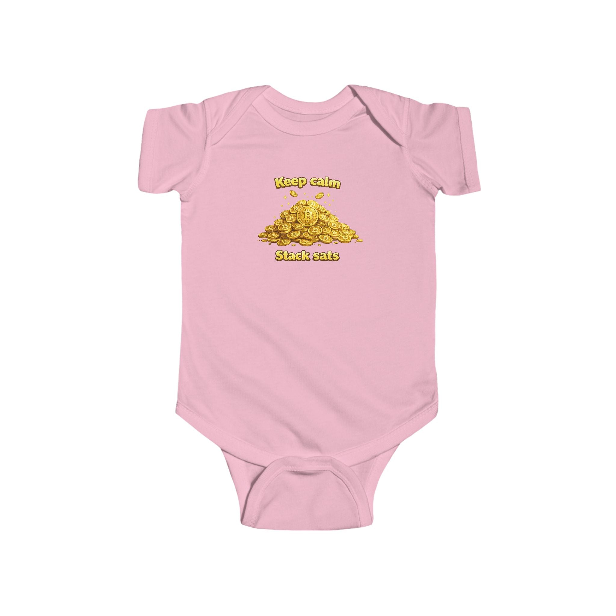 Keep Calm Stack Sats Infant Fine Jersey Bodysuit