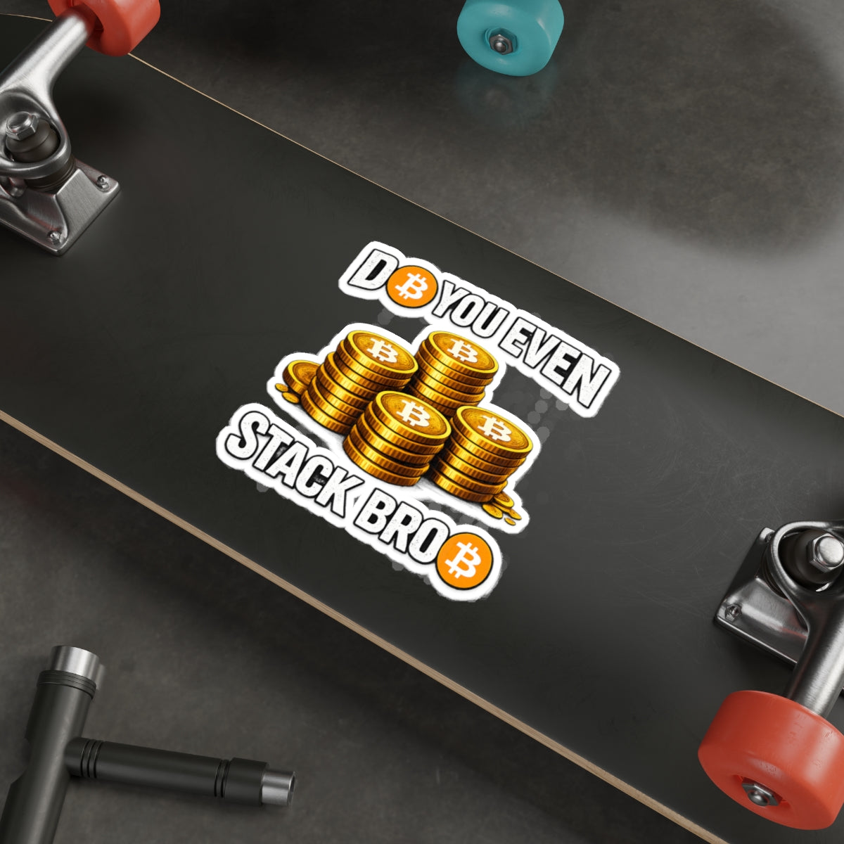 Bitcoin Stack Die-Cut Stickers