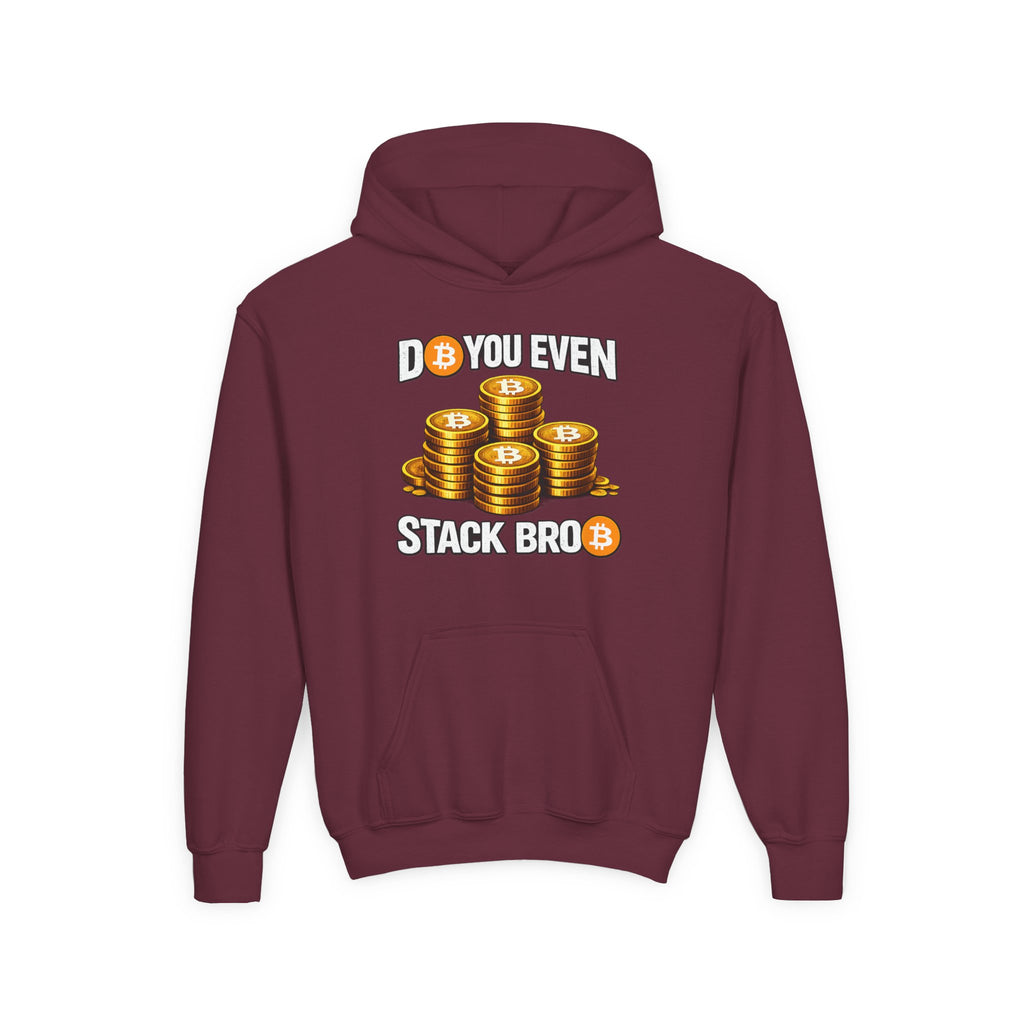 Do You Even Stack Bro Youth Heavy Blend Hooded Sweatshirt