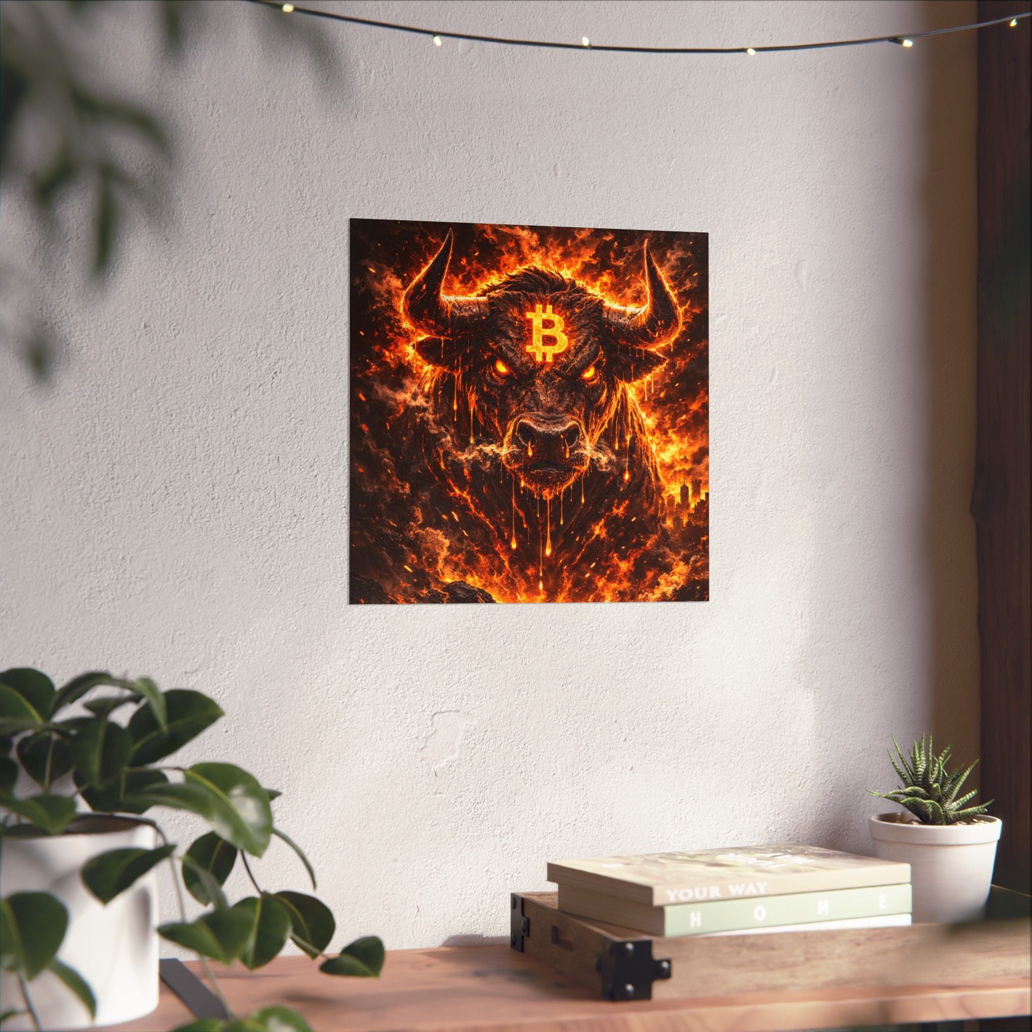 Bitcoin Bull Matte Vertical Posters