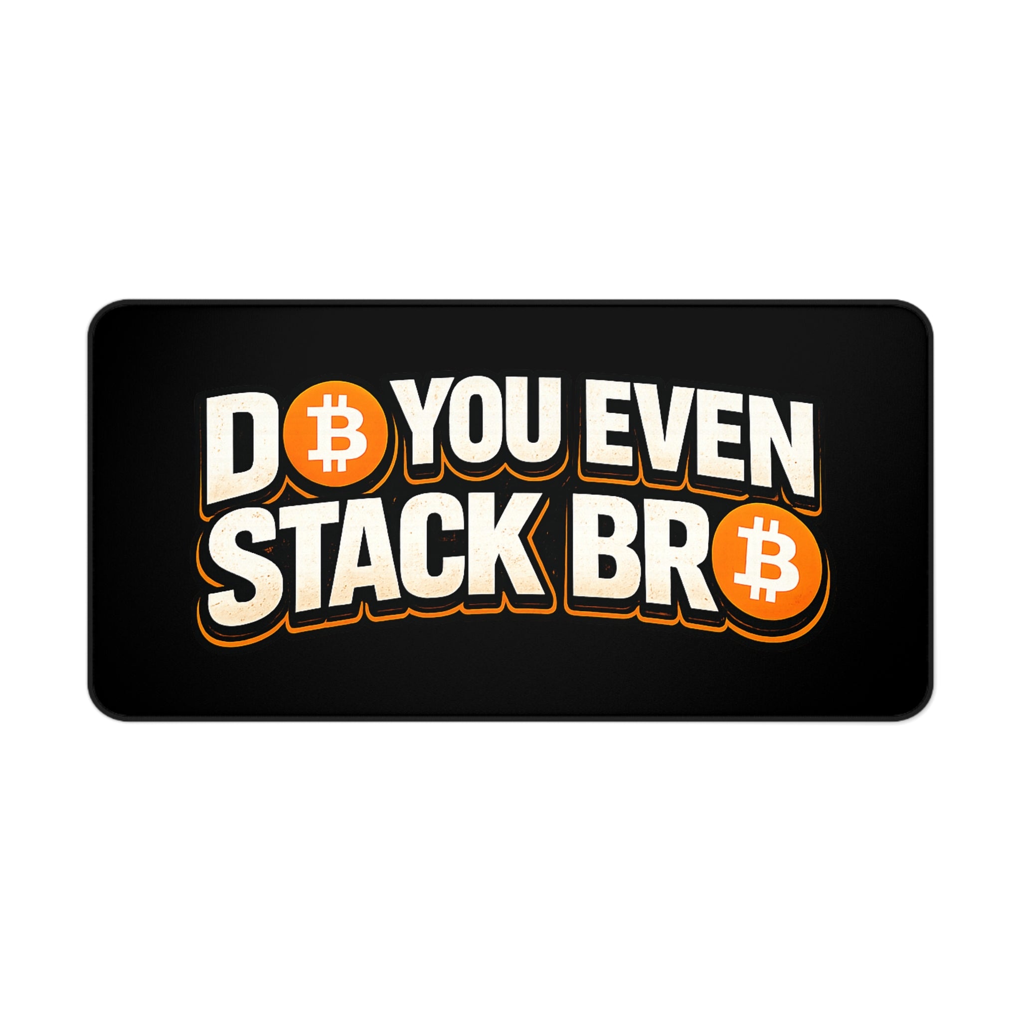 Do You Even Stack Black Desk Mat