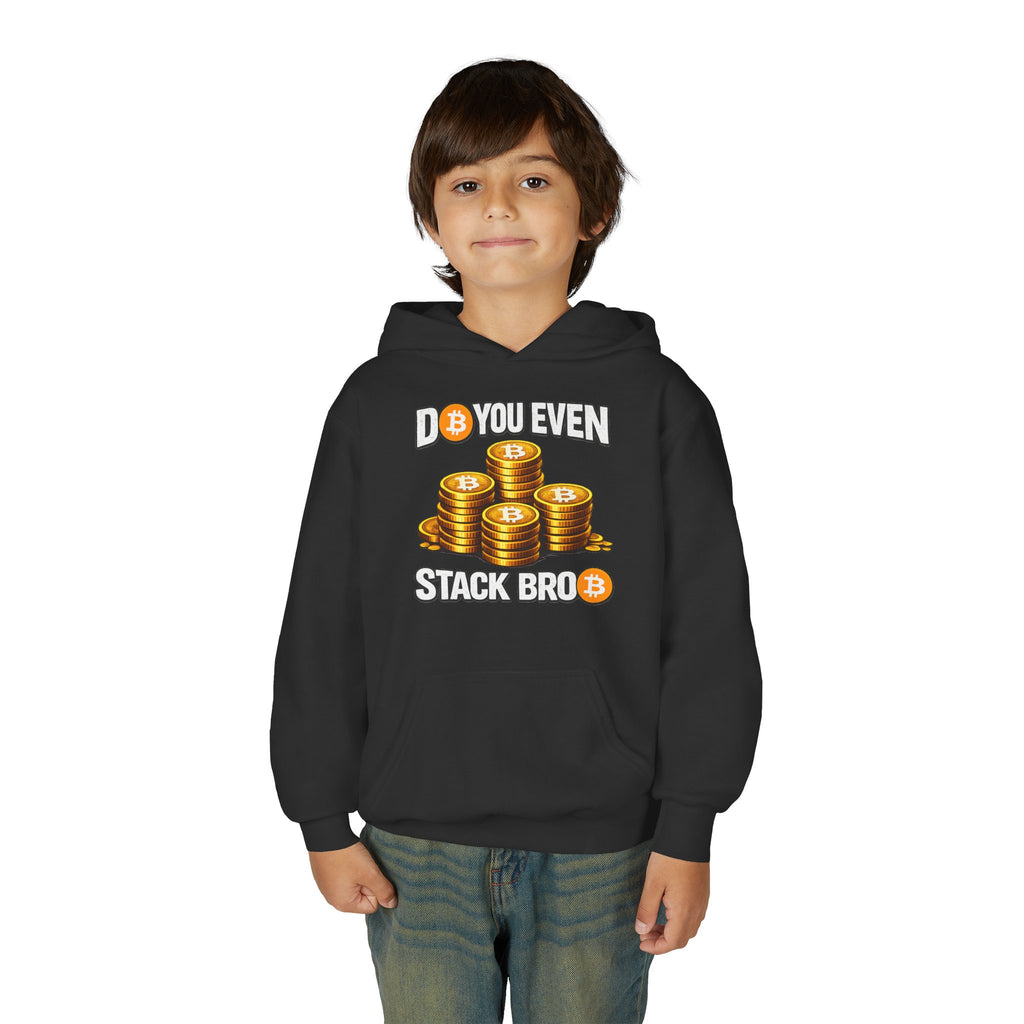 Do You Even Stack Bro Youth Heavy Blend Hooded Sweatshirt