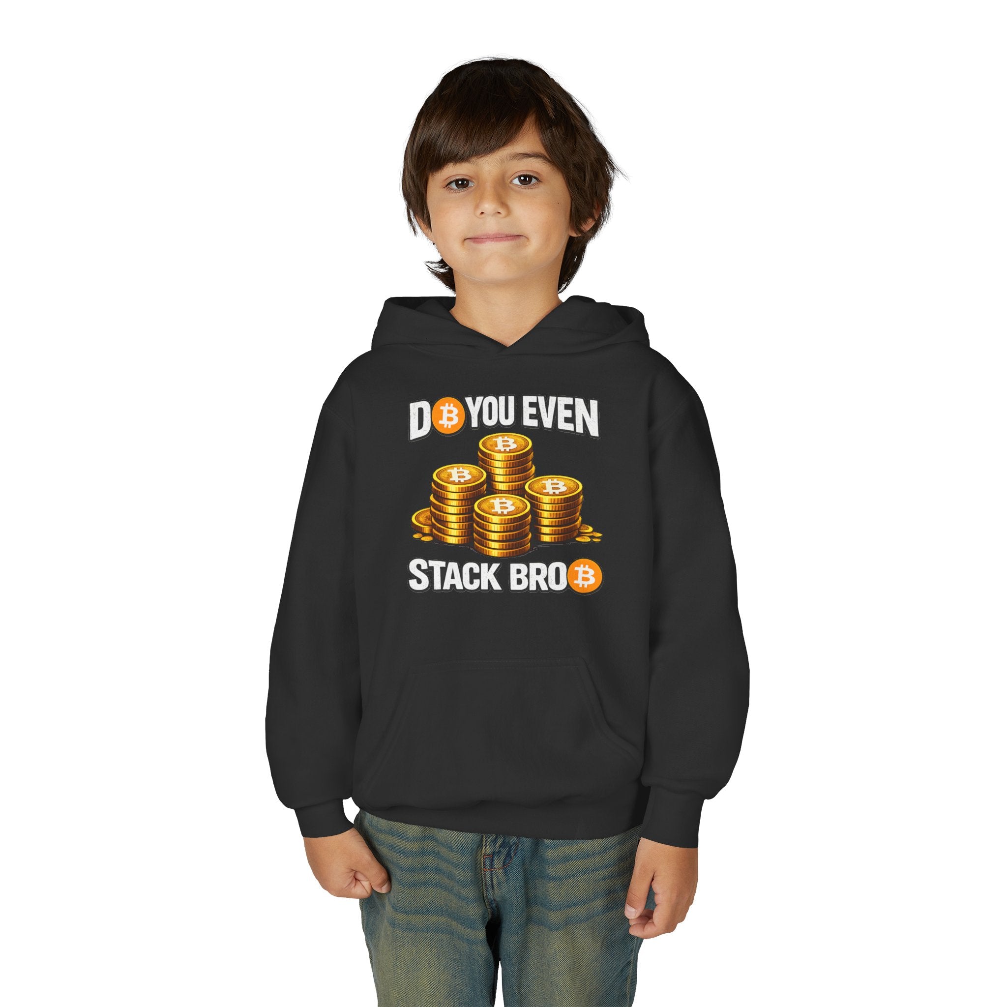 Do You Even Stack Bro Youth Heavy Blend Hooded Sweatshirt