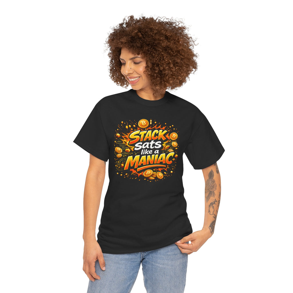 Stack Sats Abstract Unisex Heavy Cotton Tee