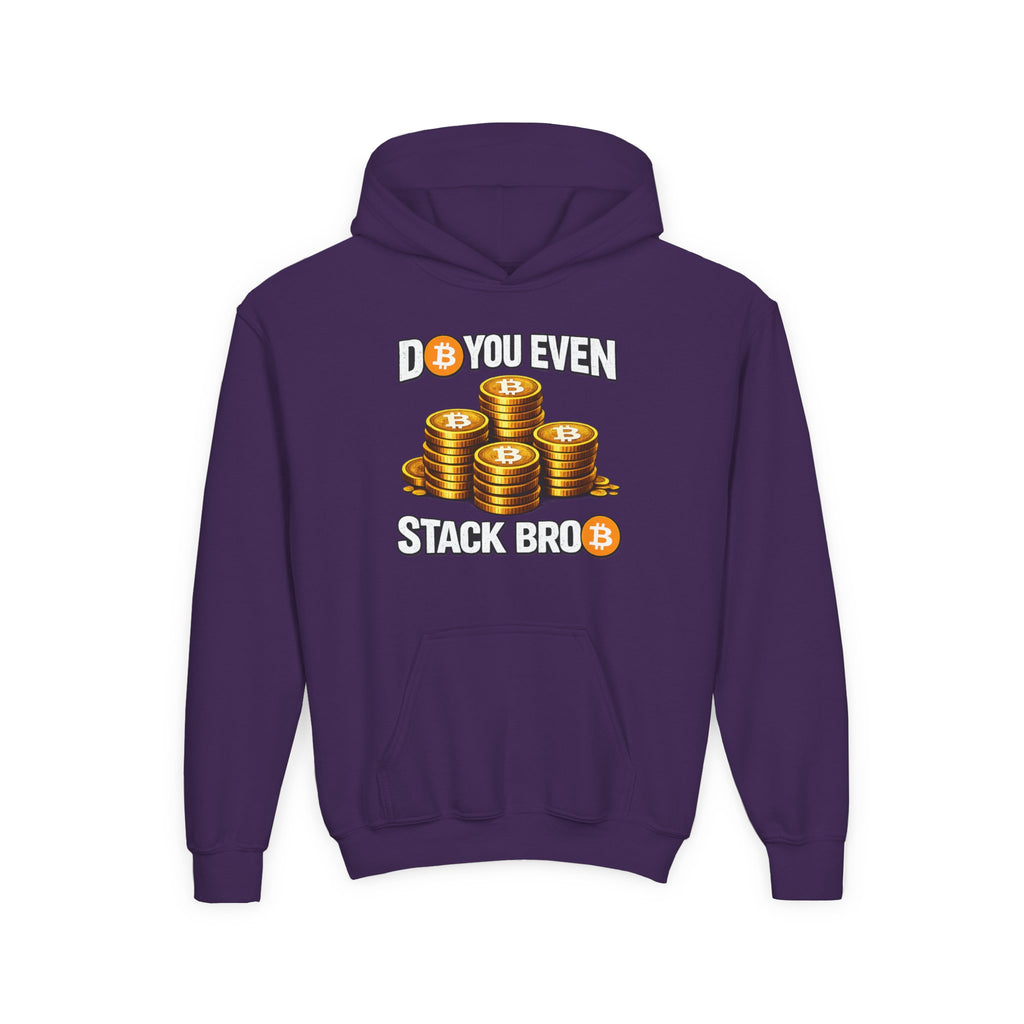 Do You Even Stack Bro Youth Heavy Blend Hooded Sweatshirt