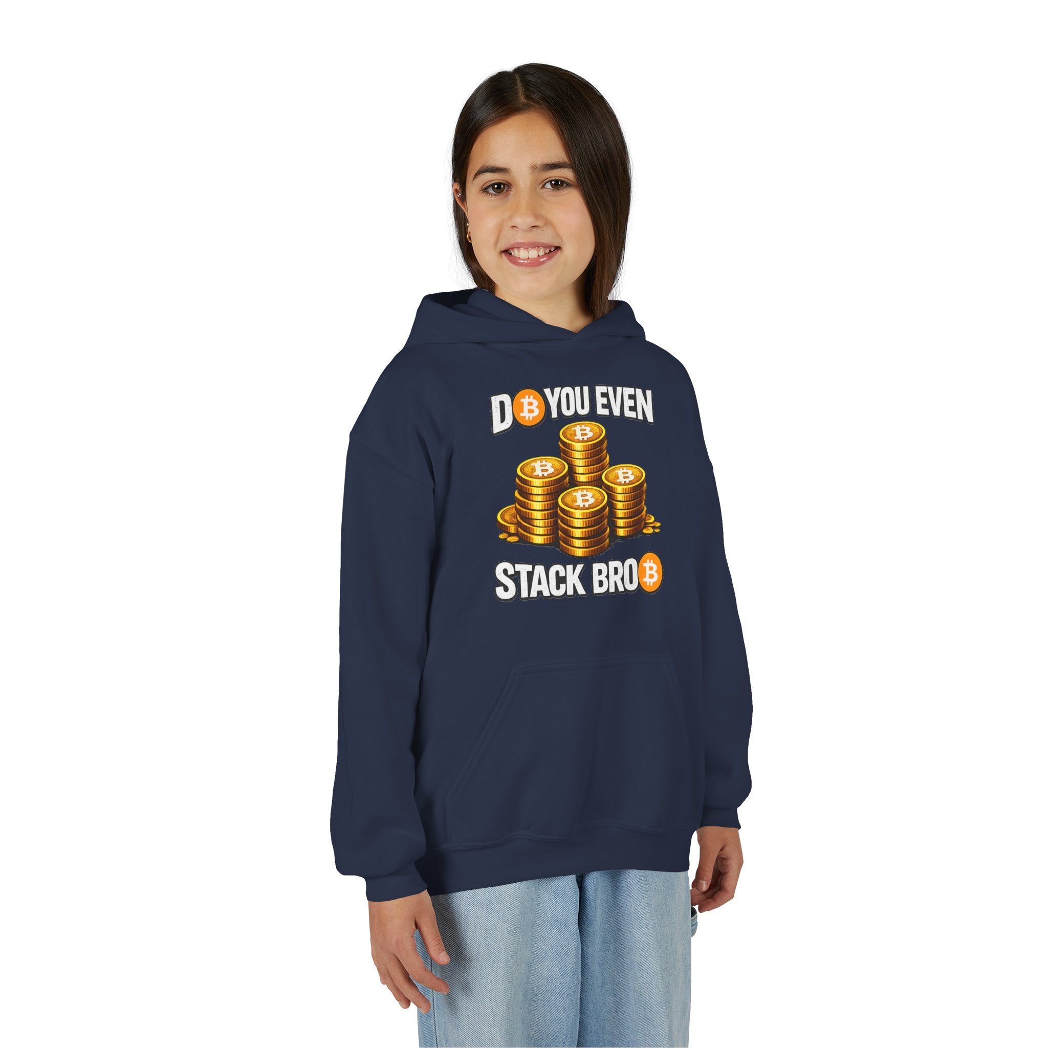 Do You Even Stack Bro Youth Heavy Blend Hooded Sweatshirt