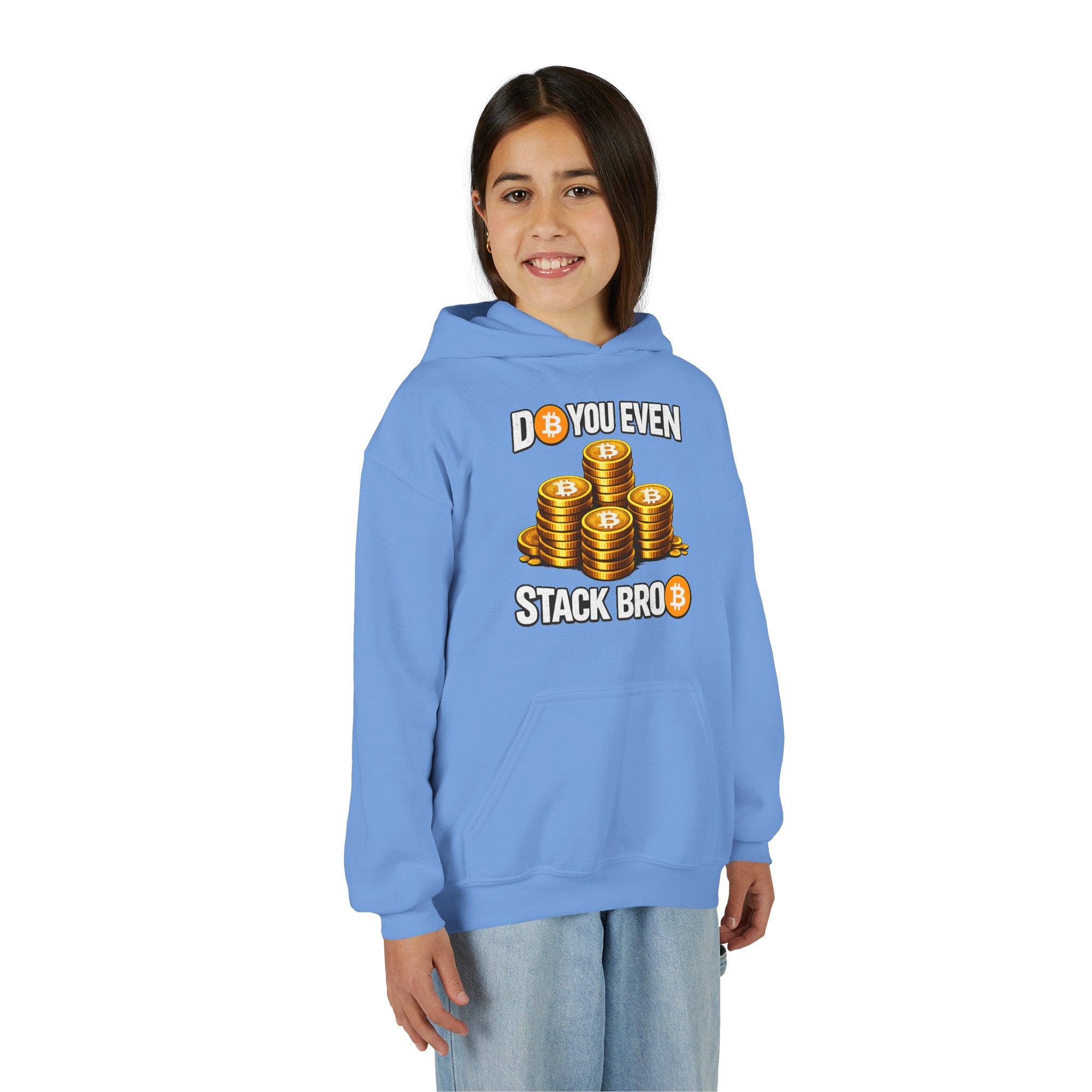 Do You Even Stack Bro Youth Heavy Blend Hooded Sweatshirt