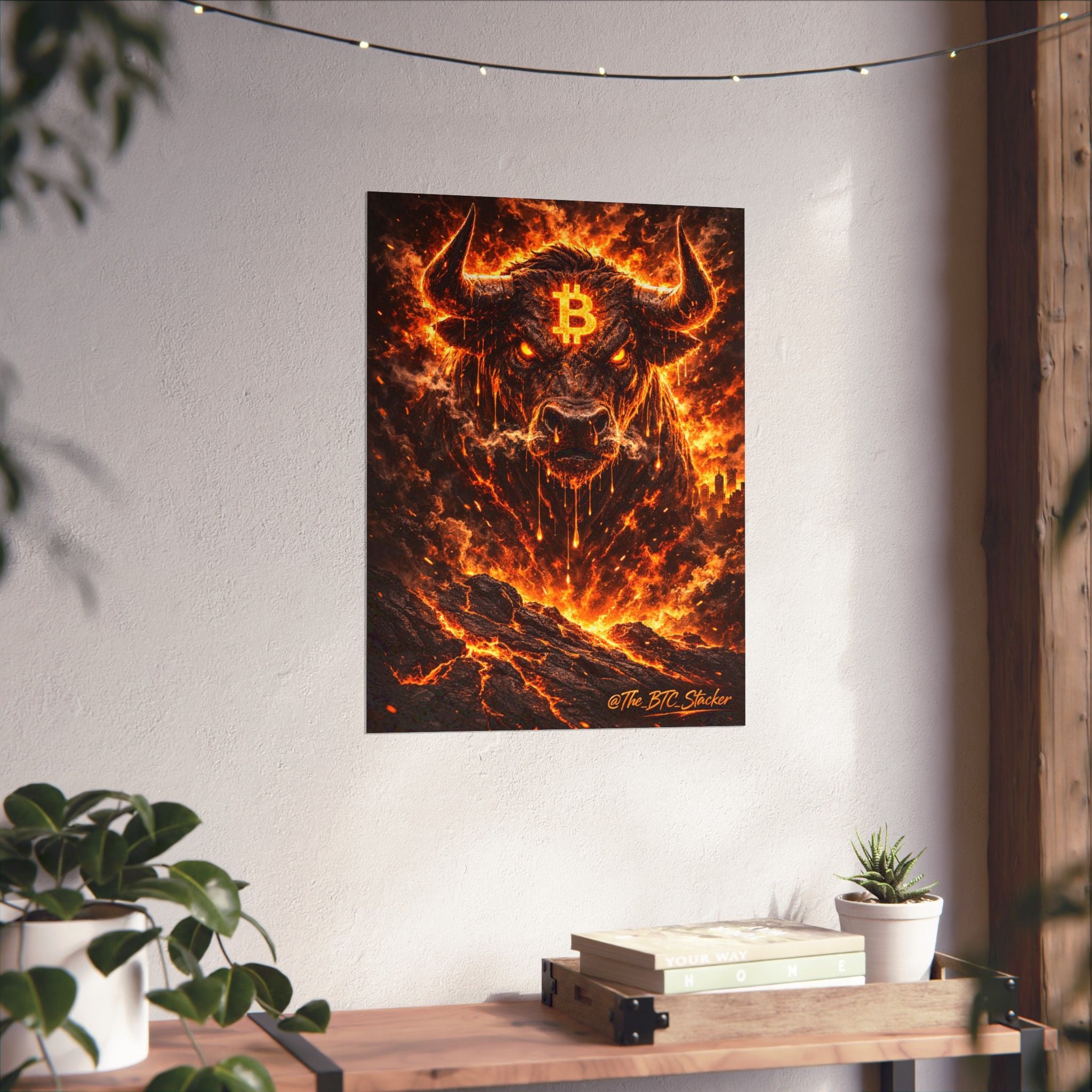 Bitcoin Bull Matte Vertical Posters