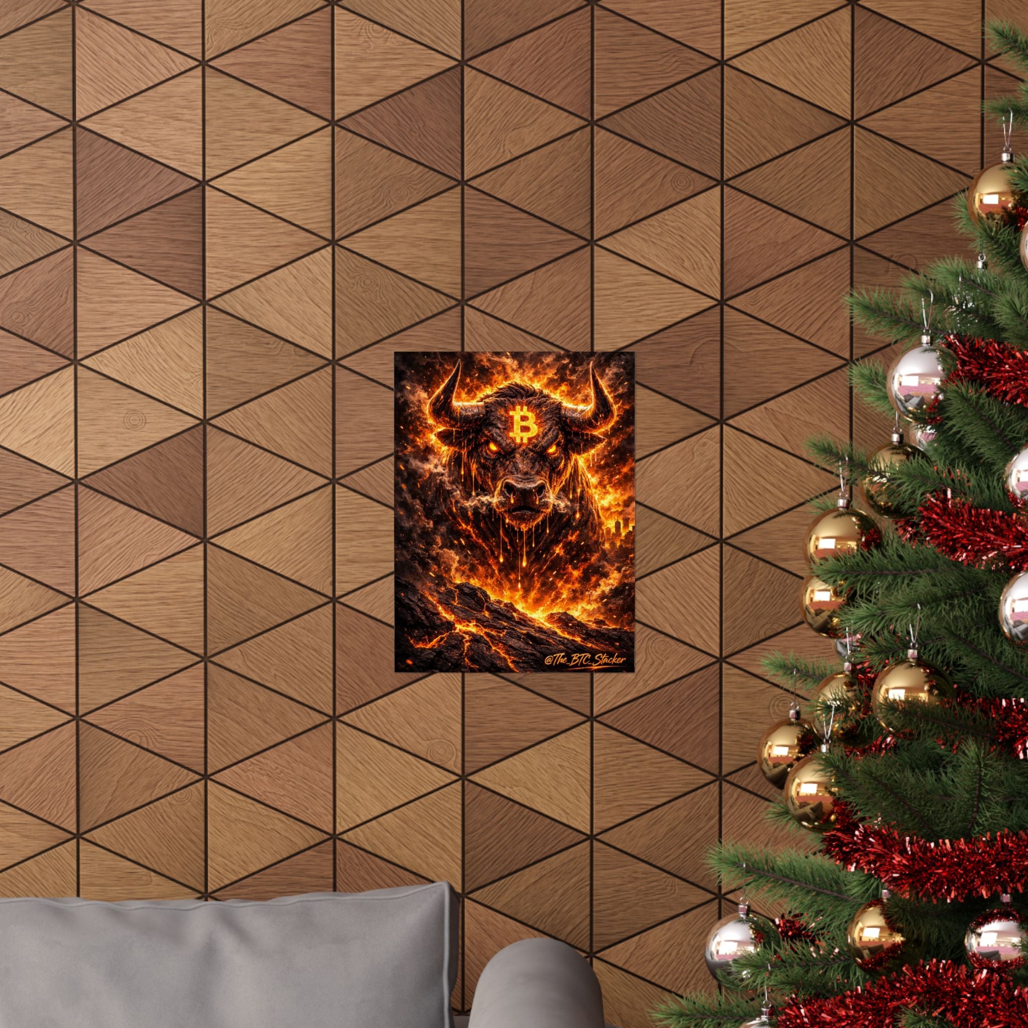 Bitcoin Bull Matte Vertical Posters