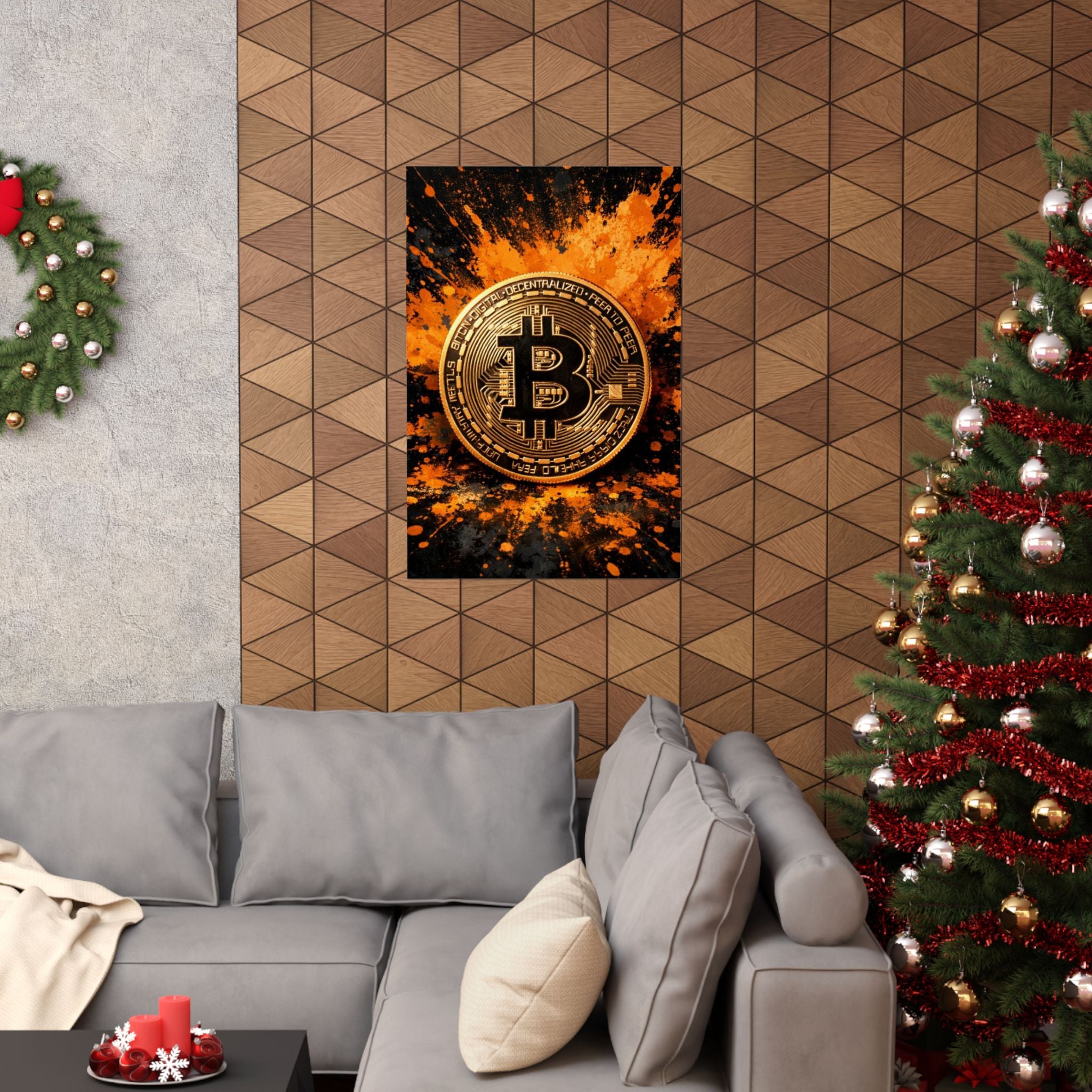 Bitcoin Full Art Matte Vertical Posters