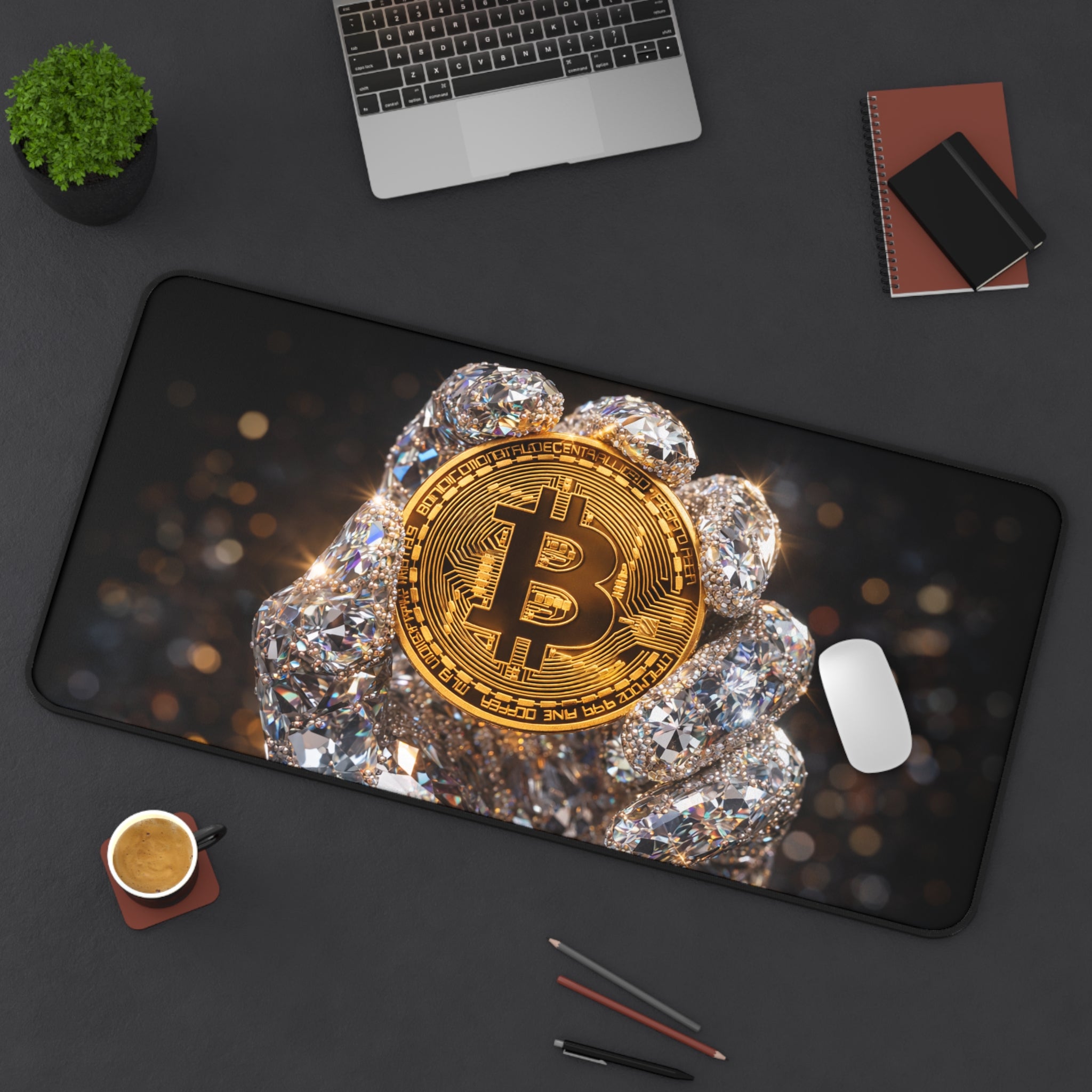 Diamond Hand Bitcoin Full Art Desk Mat