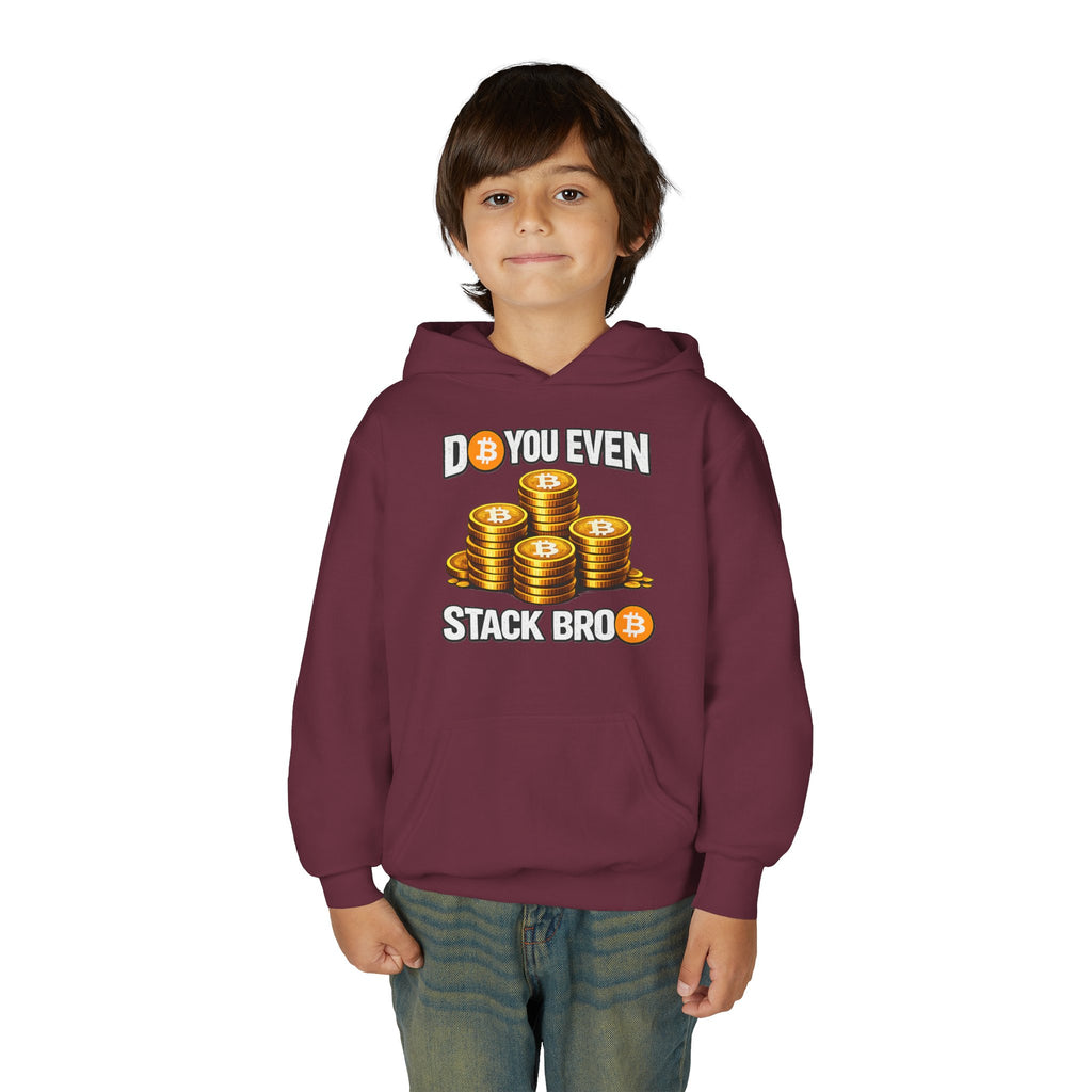 Do You Even Stack Bro Youth Heavy Blend Hooded Sweatshirt