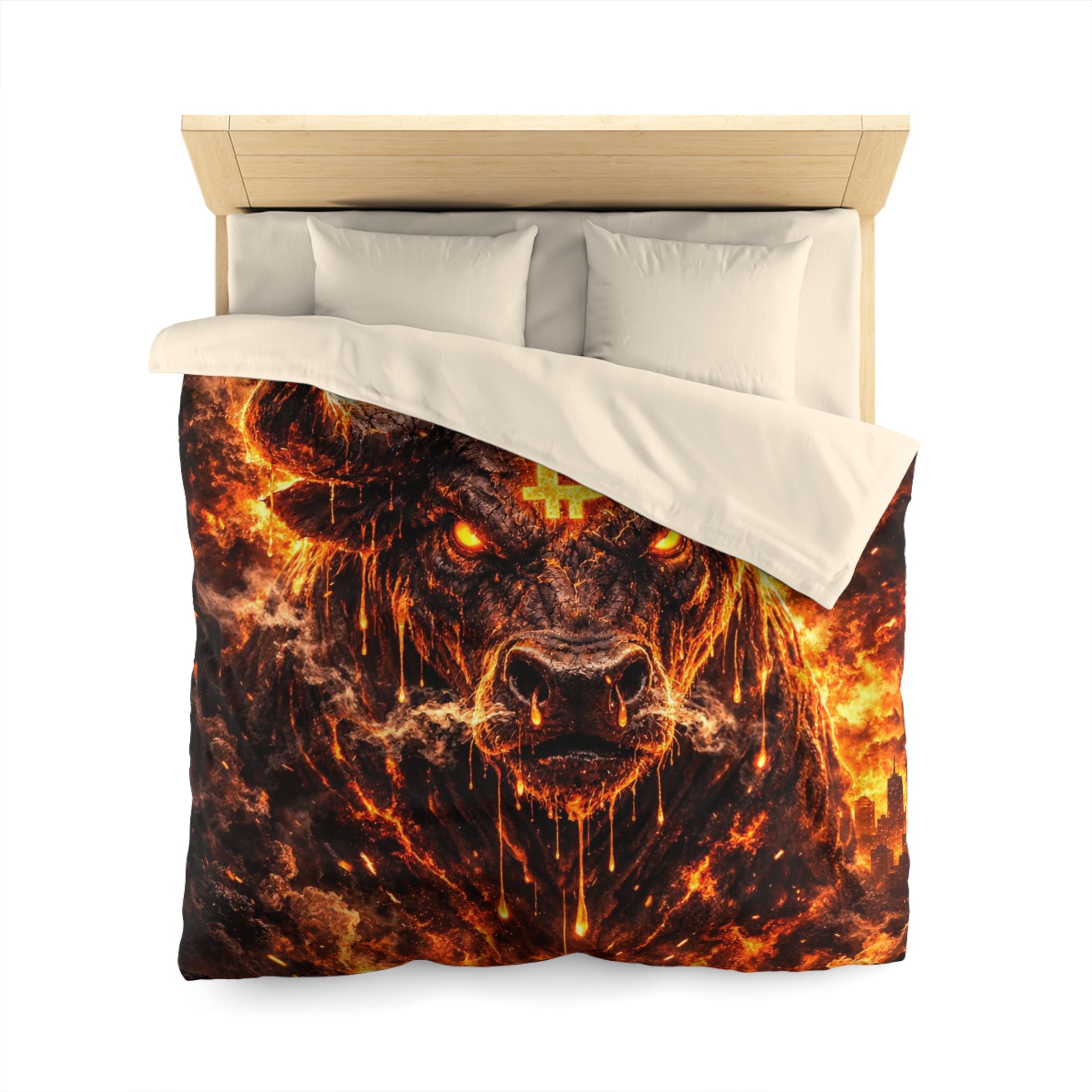 Bitcoin Bull Microfiber Duvet Cover