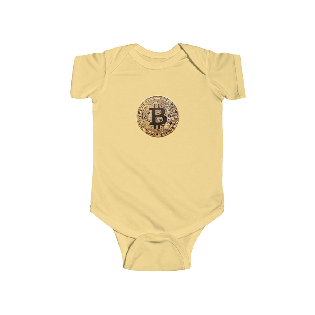 Bitcoin Logo Infant Fine Jersey Bodysuit