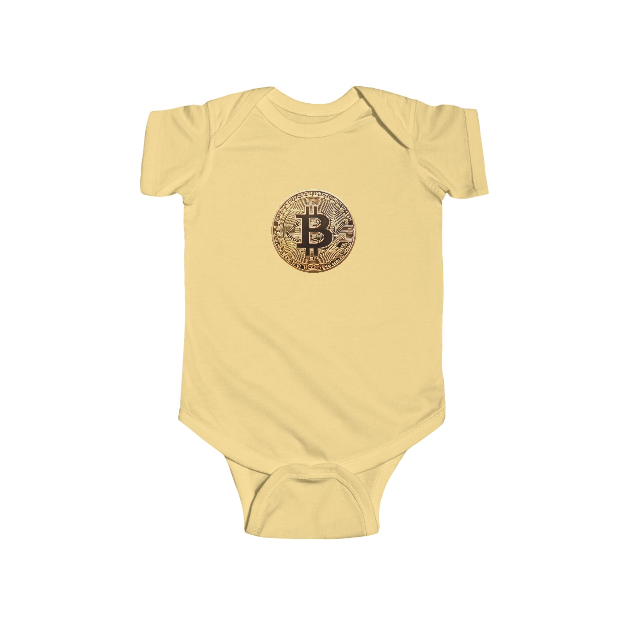 Bitcoin Logo Infant Fine Jersey Bodysuit