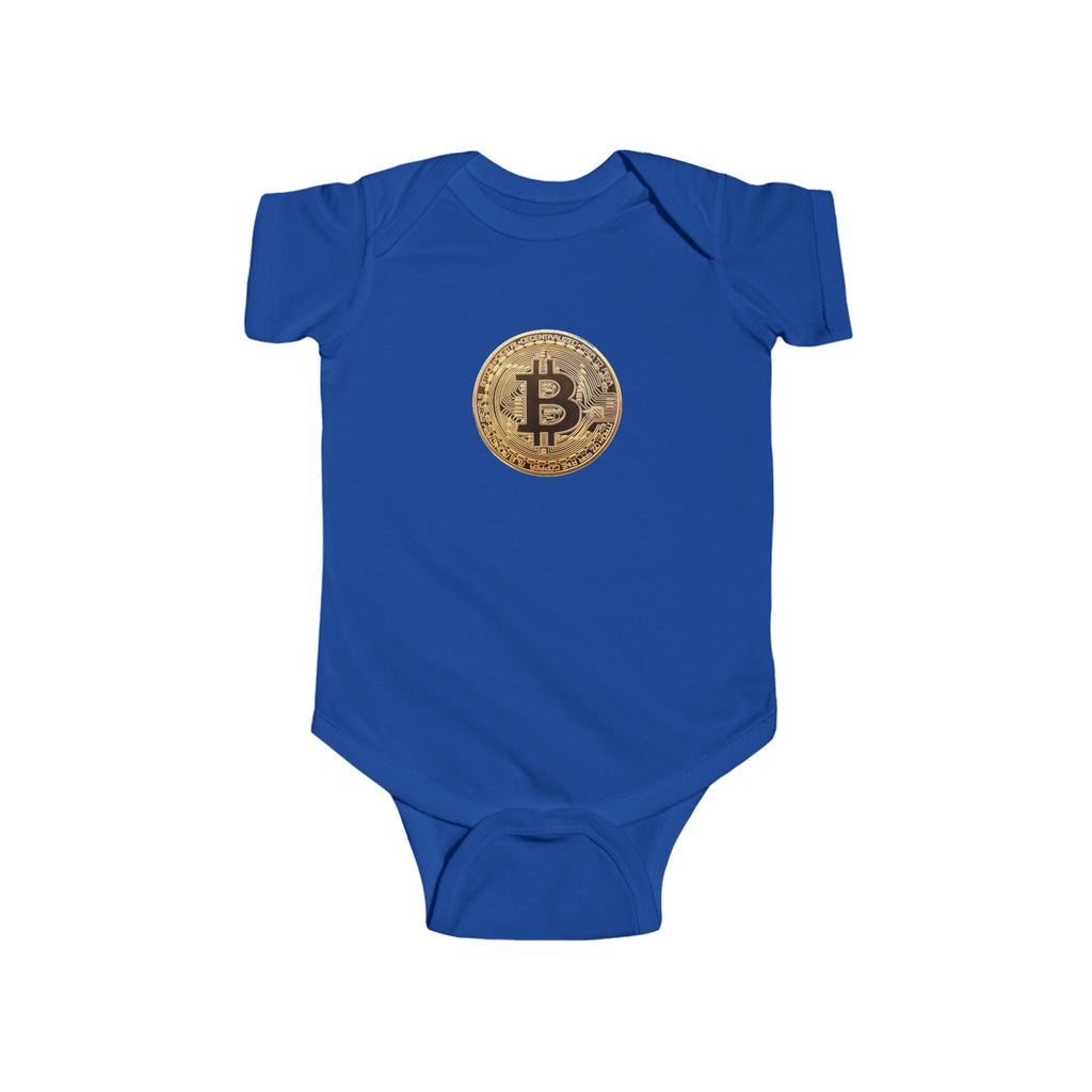 Bitcoin Logo Infant Fine Jersey Bodysuit