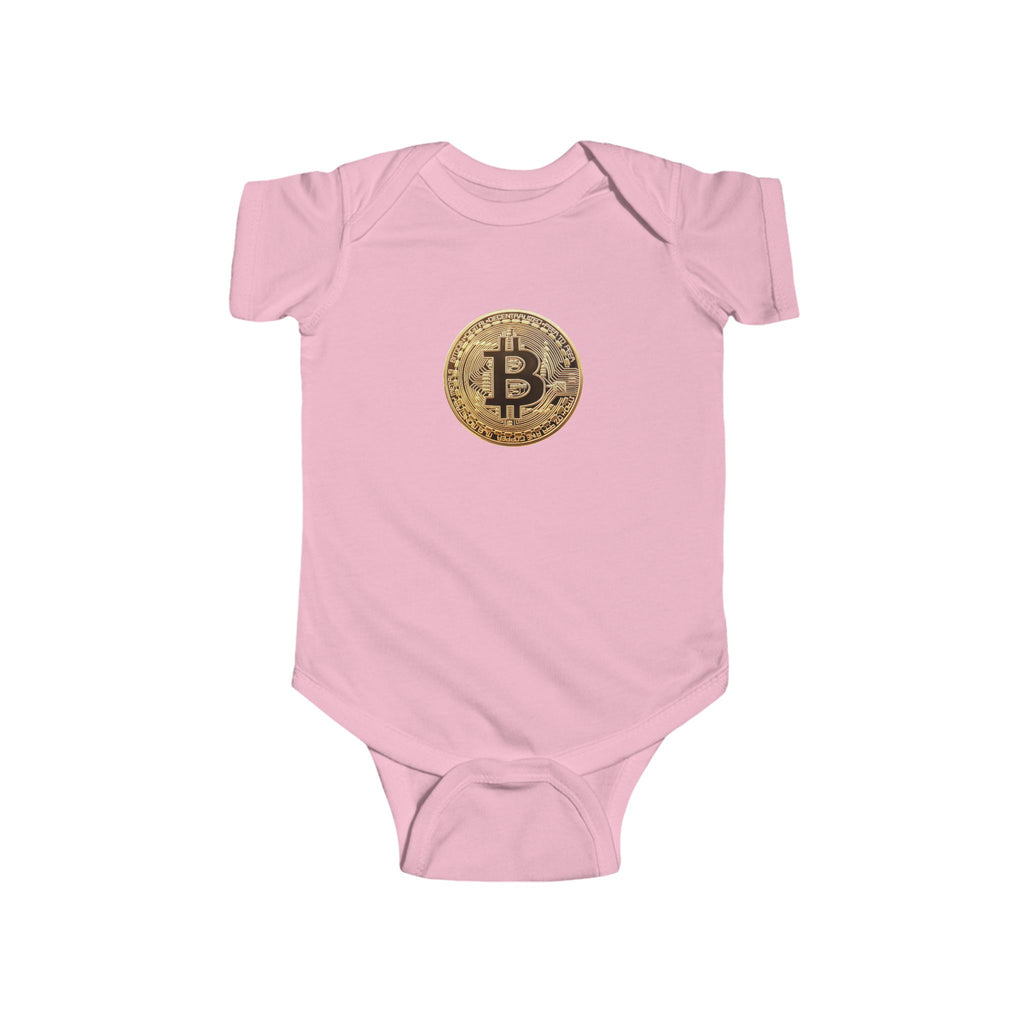 Bitcoin Logo Infant Fine Jersey Bodysuit