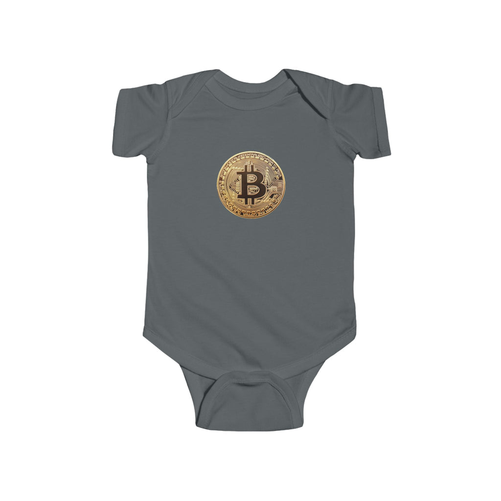 Bitcoin Logo Infant Fine Jersey Bodysuit