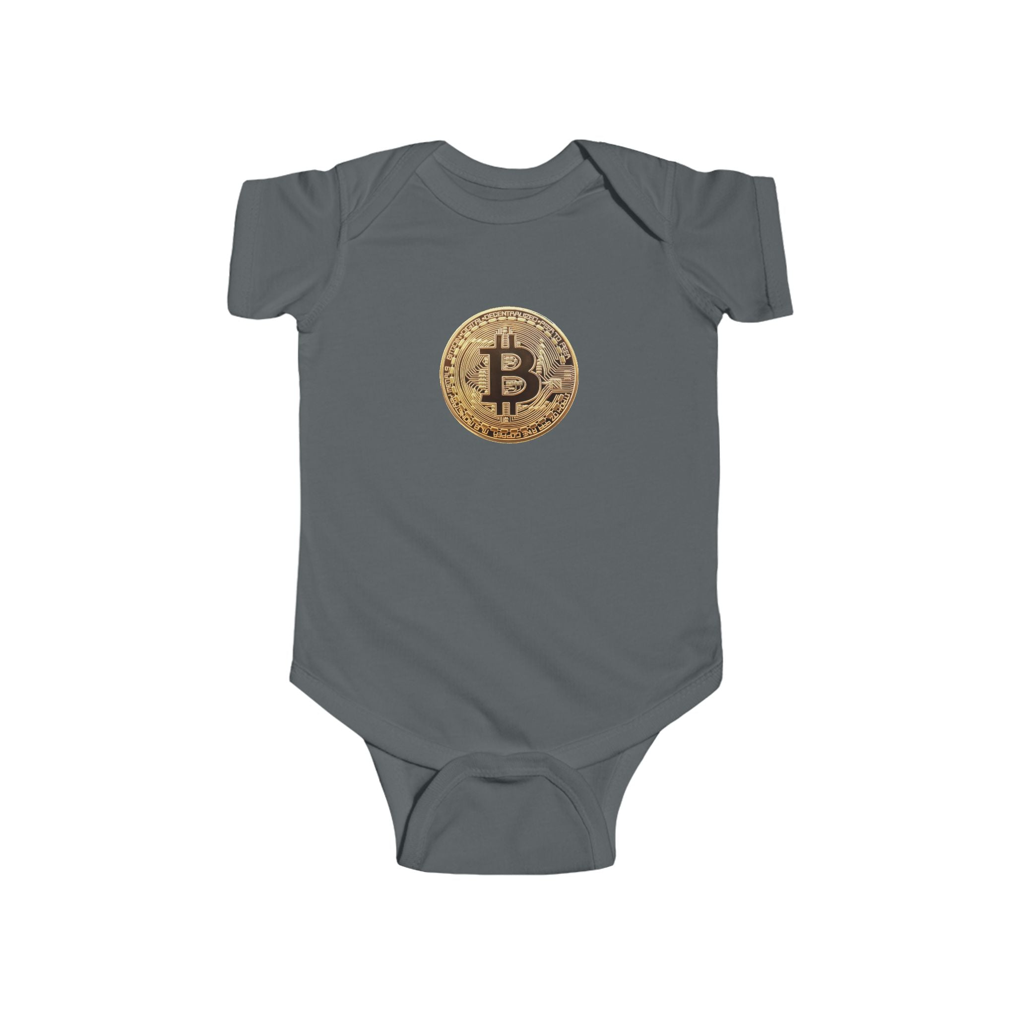 Bitcoin Logo Infant Fine Jersey Bodysuit