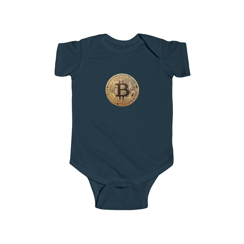 Bitcoin Logo Infant Fine Jersey Bodysuit