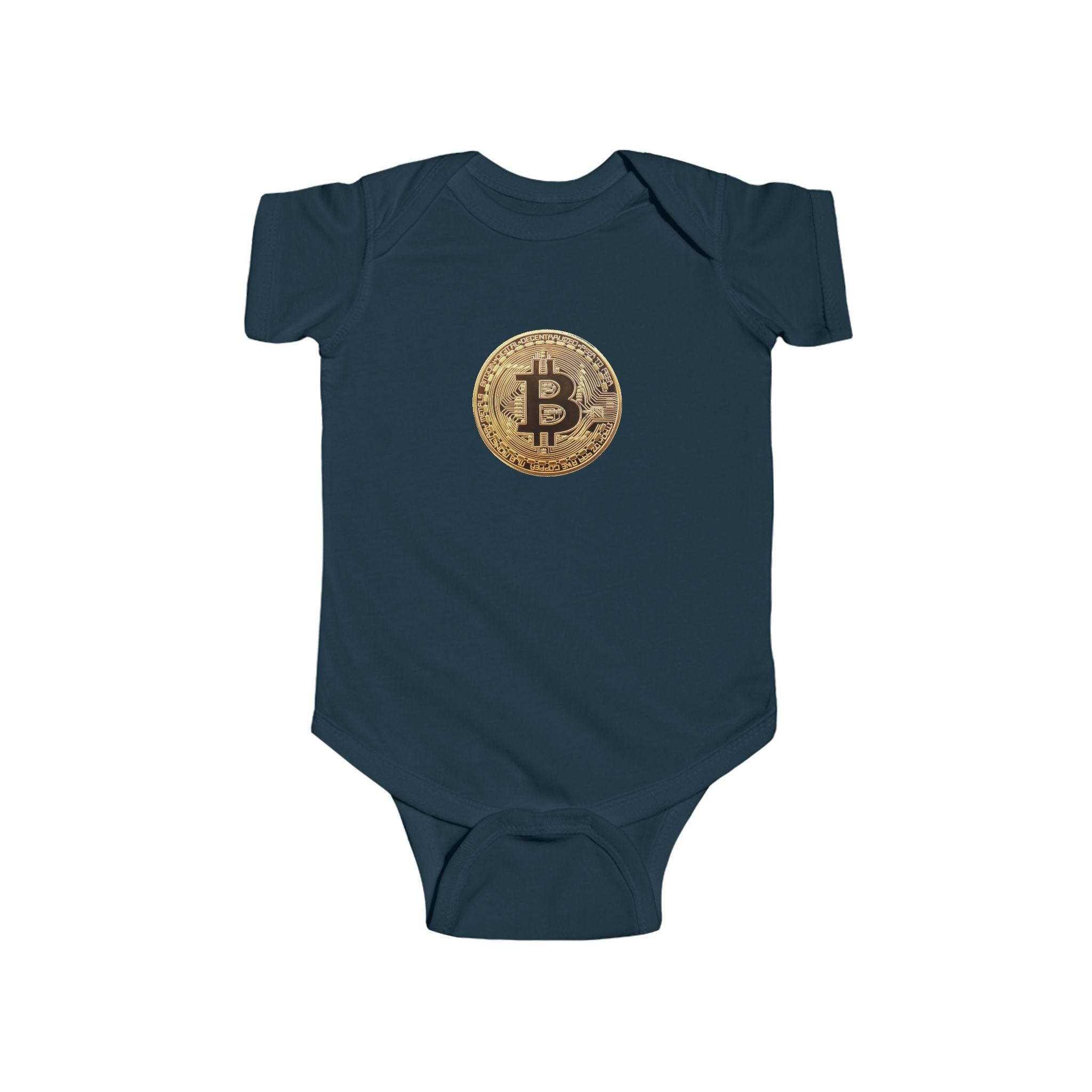 Bitcoin Logo Infant Fine Jersey Bodysuit
