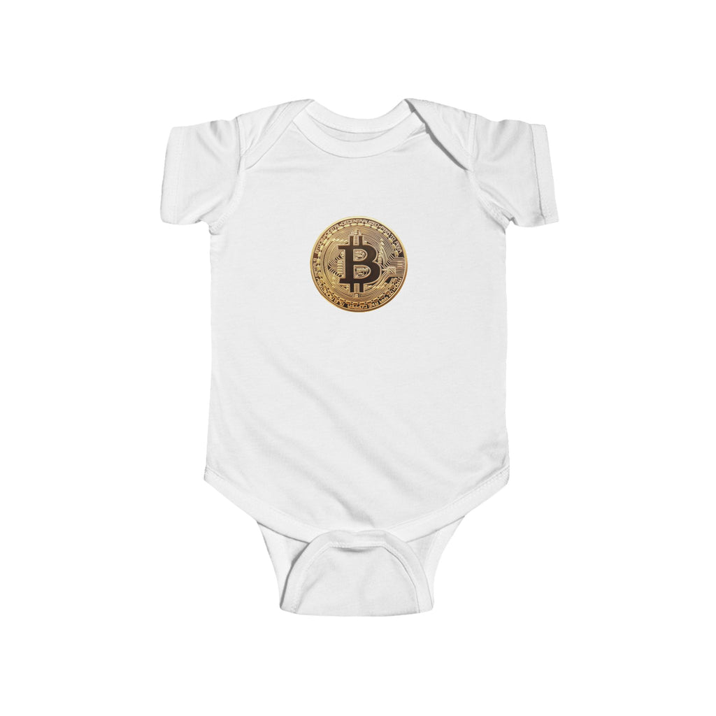 Bitcoin Logo Infant Fine Jersey Bodysuit