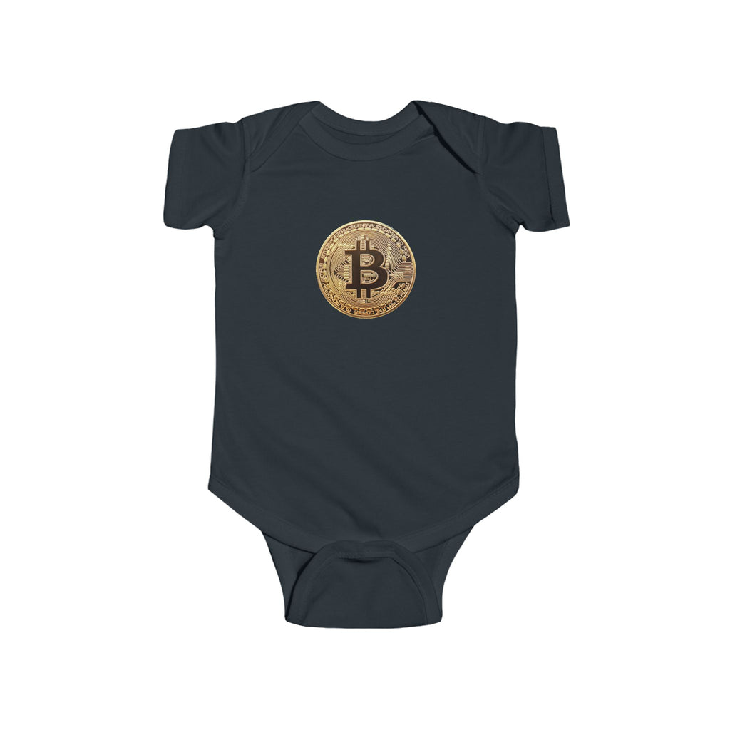 Bitcoin Logo Infant Fine Jersey Bodysuit