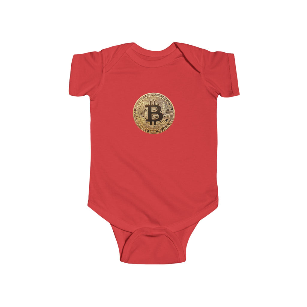 Bitcoin Logo Infant Fine Jersey Bodysuit