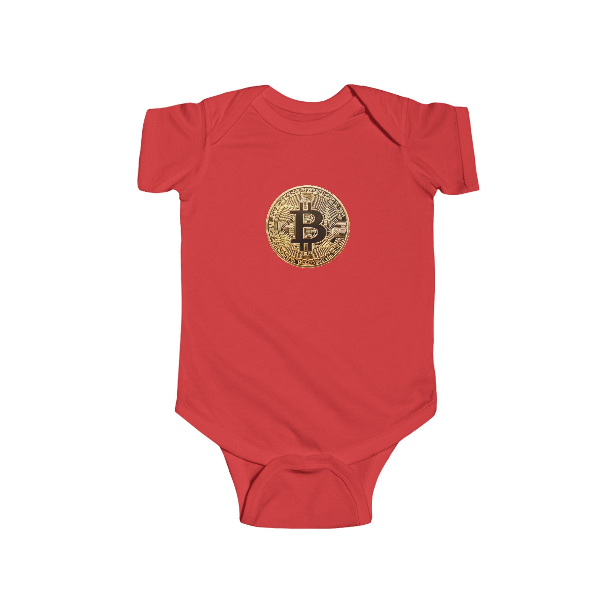 Bitcoin Logo Infant Fine Jersey Bodysuit