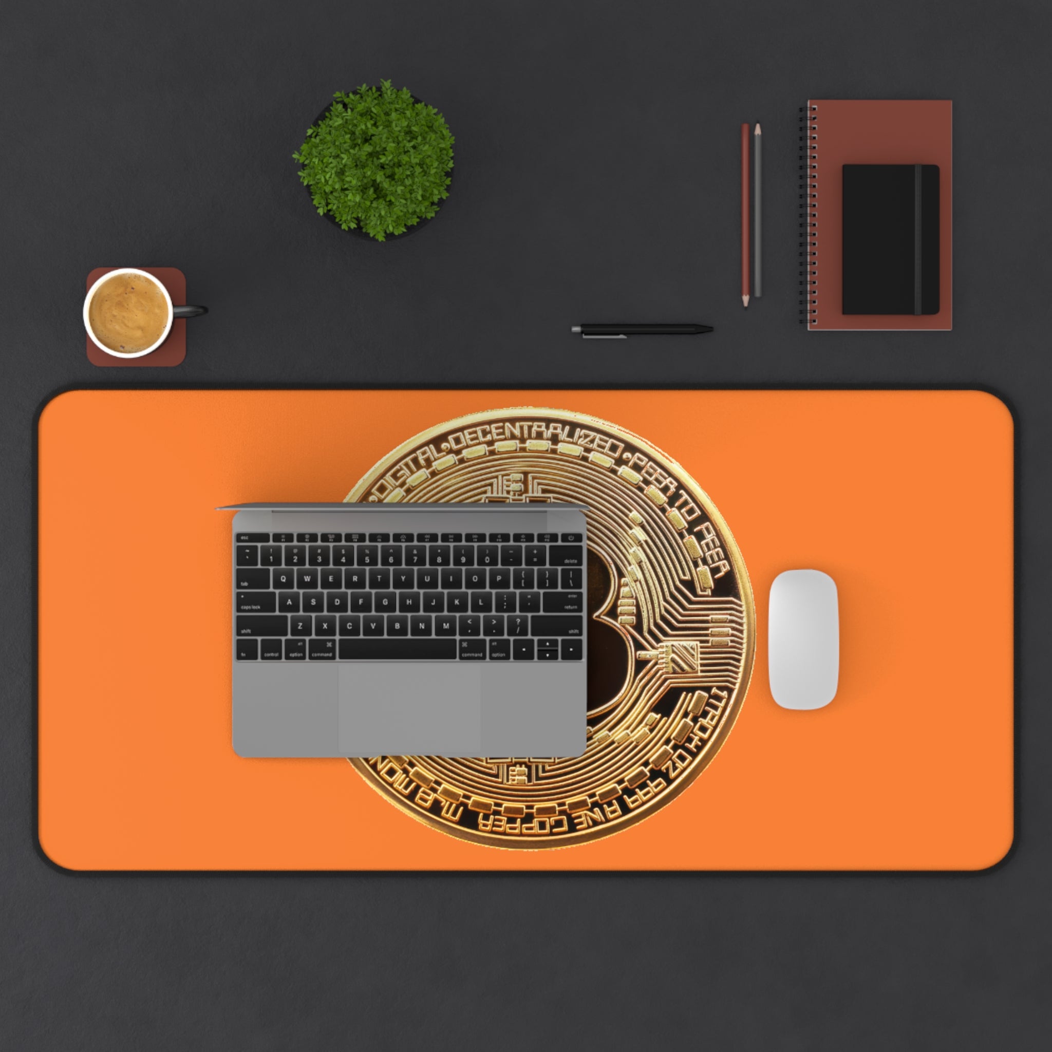 Bitcoin Orange Desk Mat