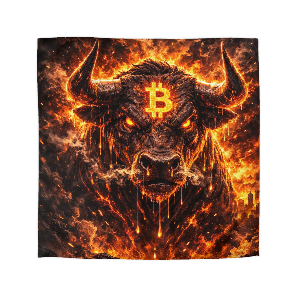 Bitcoin Bull Microfiber Duvet Cover