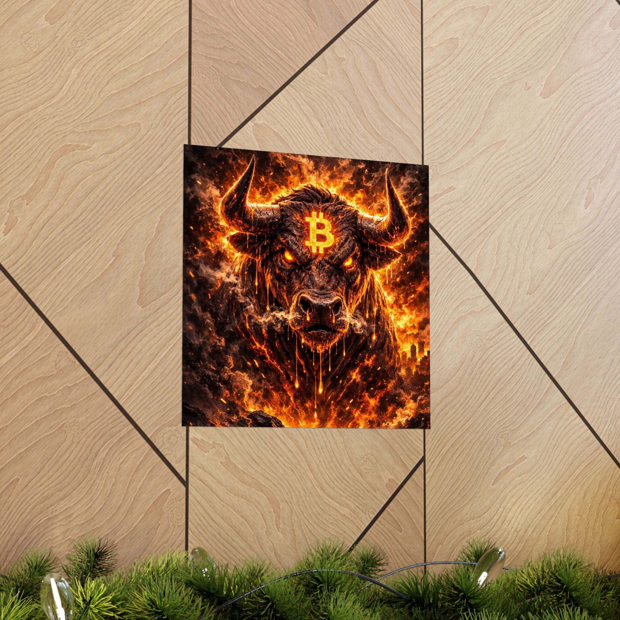 Bitcoin Bull Matte Vertical Posters